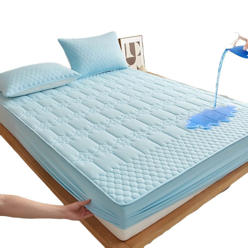 SIKAINI Spannbettlaken, Gummizug: Vollabdeckung, Wasserdicht, Schmutzabweisend, Milbenresistent