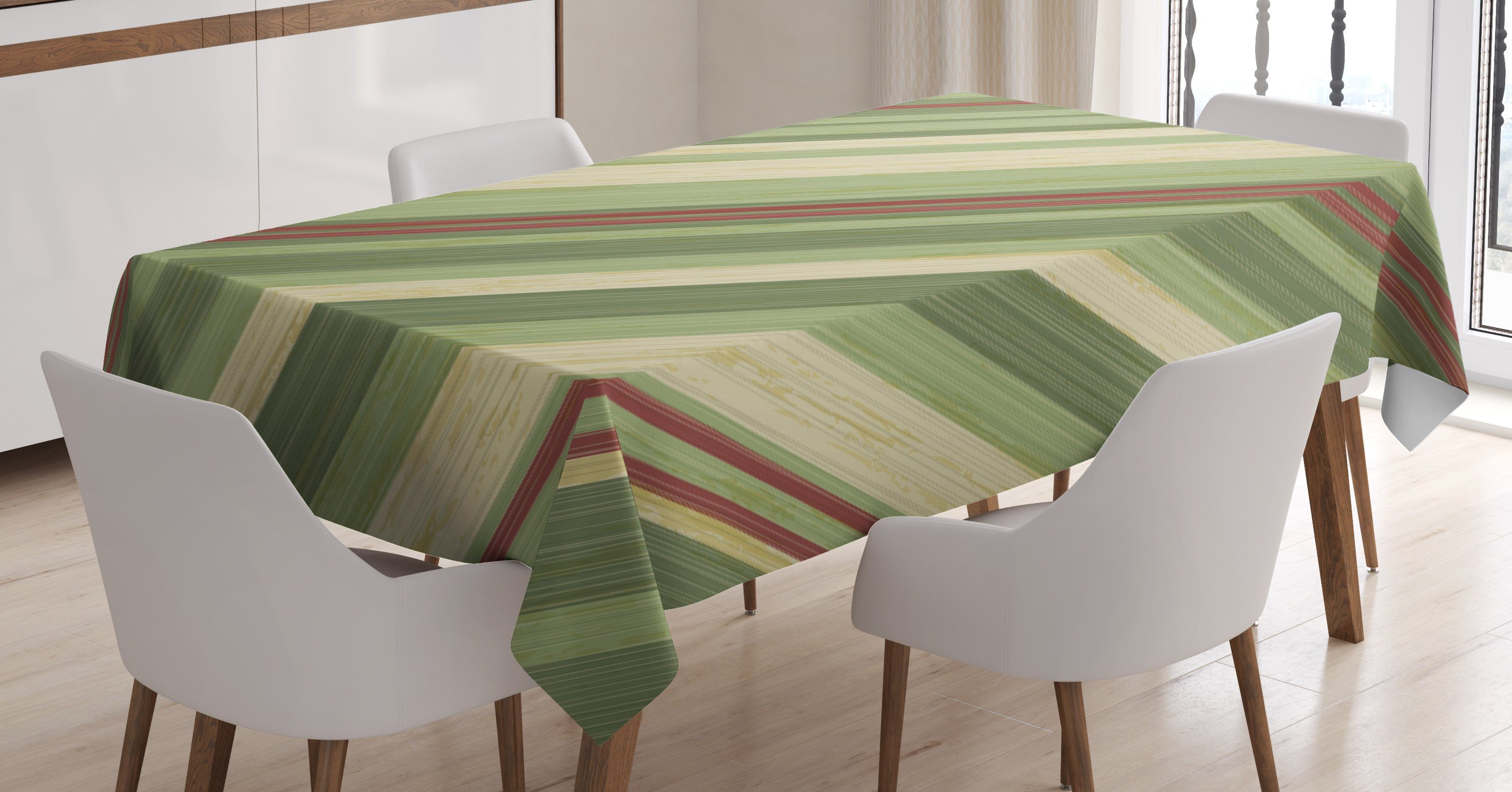 Abakuhaus Diagonale Farben, Waschbar Klare Grungy Außen Für den Tischdecke Bereich Farbfest Jahrgang geeignet Streifen