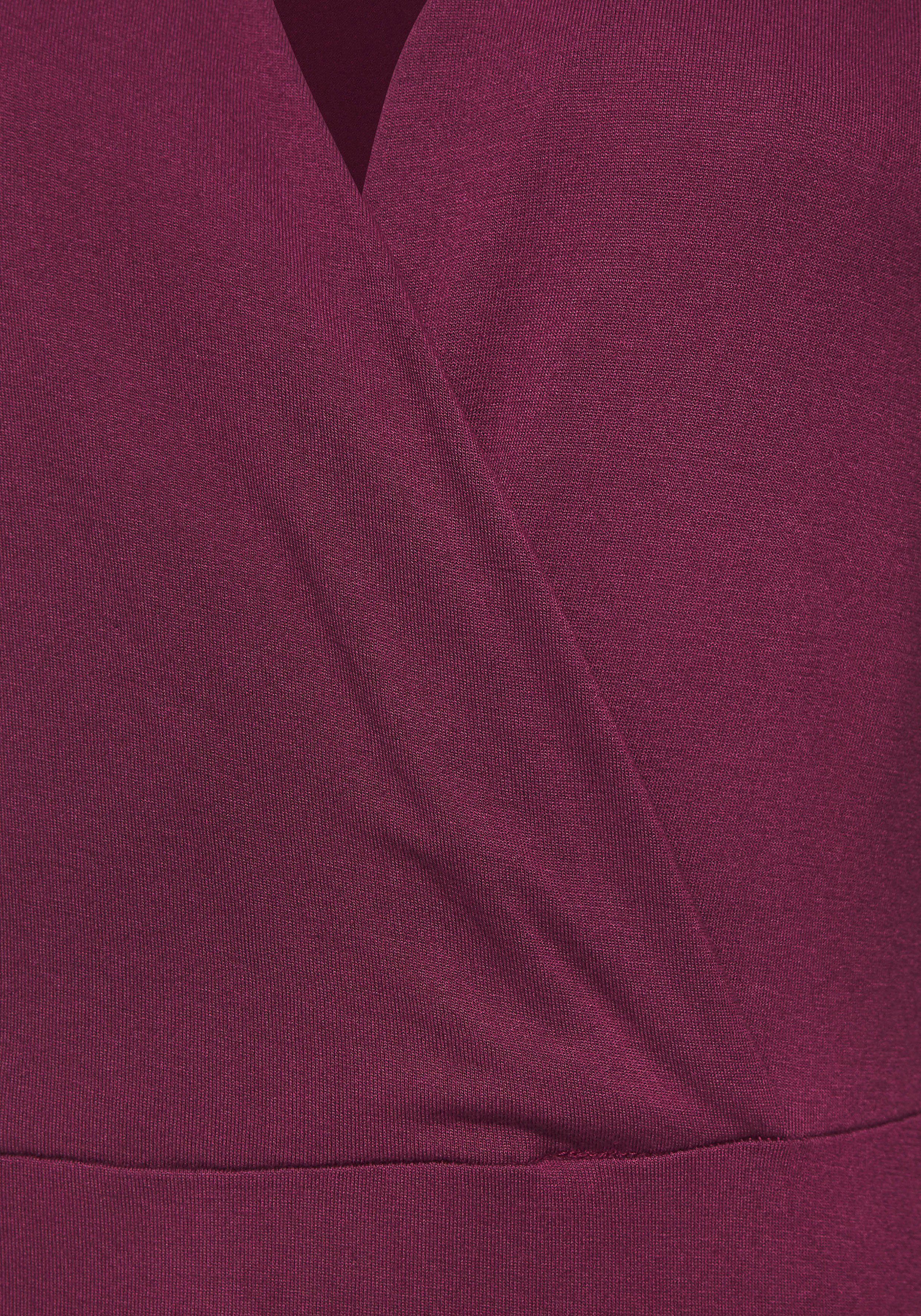 LASCANA Shirttop mit dezenten Raffungen an der Schulter, elastisches Damentop
