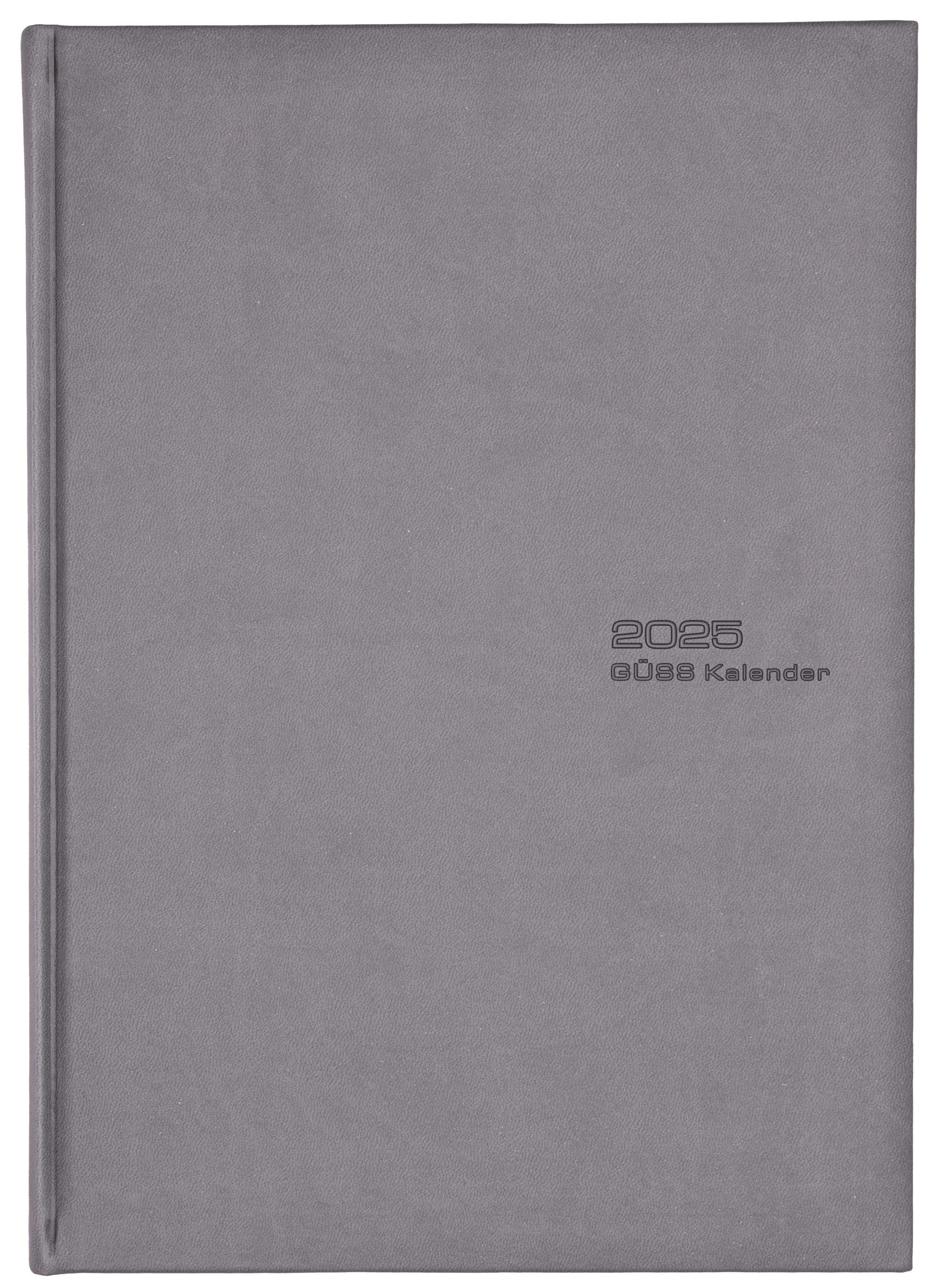 GÜSS Kalender Buchkalender 2025 Güss Planungsbuch A4 768 S. Doppelseite pro Tag Einband Tucson 