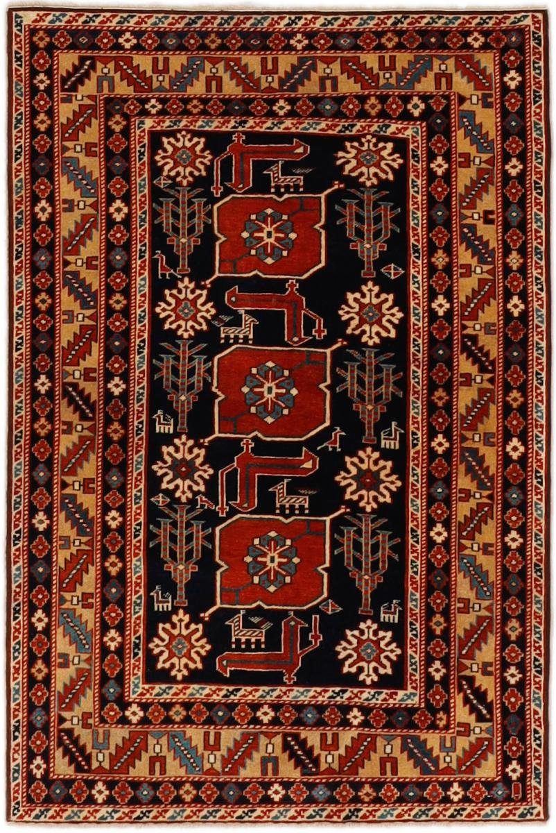 Orientteppich Kazak 103x156 Handgeknüpfter Orientteppich, Nain Trading, rechteckig, Höhe: 5 mm