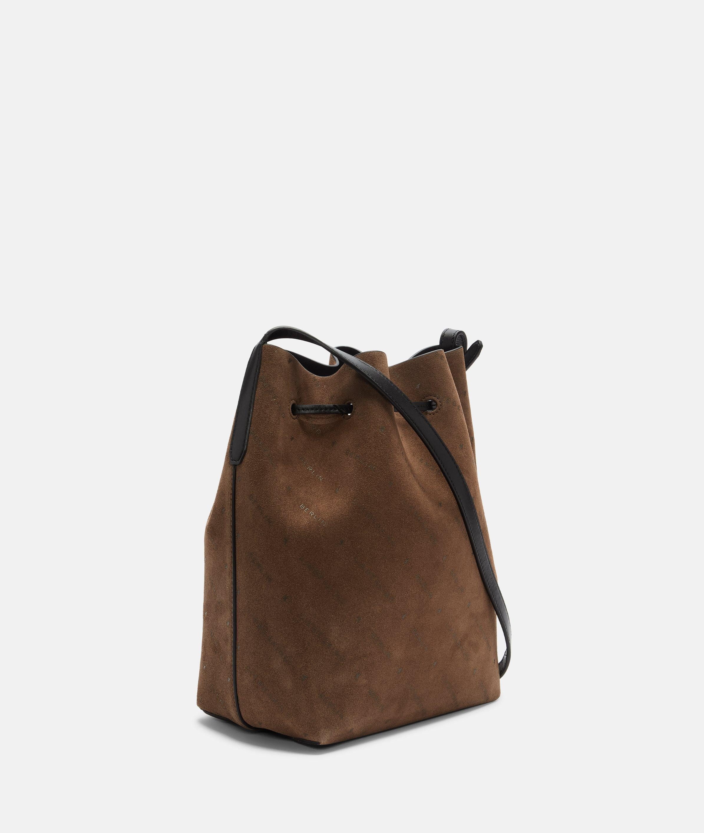 Liebeskind Berlin Schultertasche Bucketbag, Umhängetasche aus Veloursleder günstig online kaufen