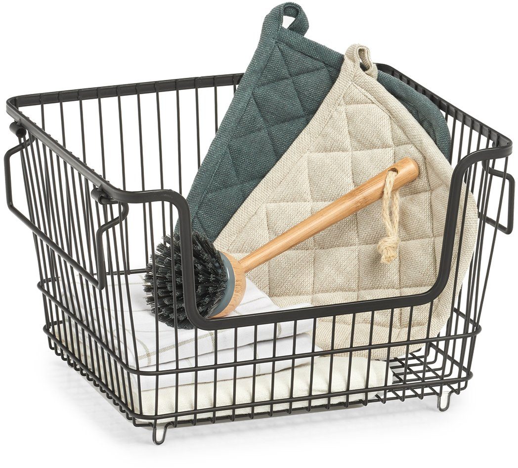 Zeller Present Organizer (1 St), Aufbewahrungskorb aus Metall, stapelbar