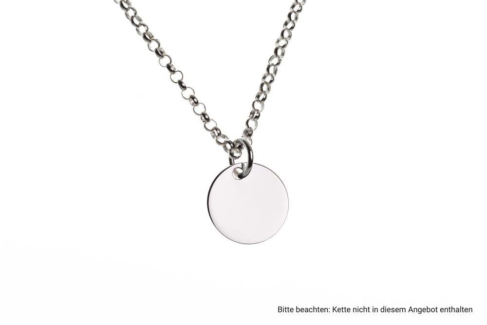Silberkettenstore Kettenanhänger Gravuranhänger, rund - Gr. S - 925 Silber günstig online kaufen