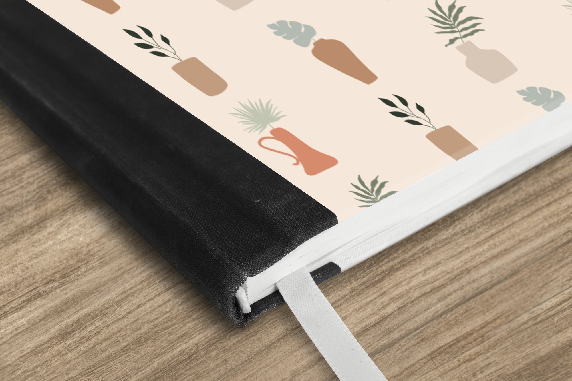 Thumbnail - MuchoWow Notizbuch Hintergrund - Pastell - Braun, Notebook, Notizblock a5, Tagebuch, Journal Liniert