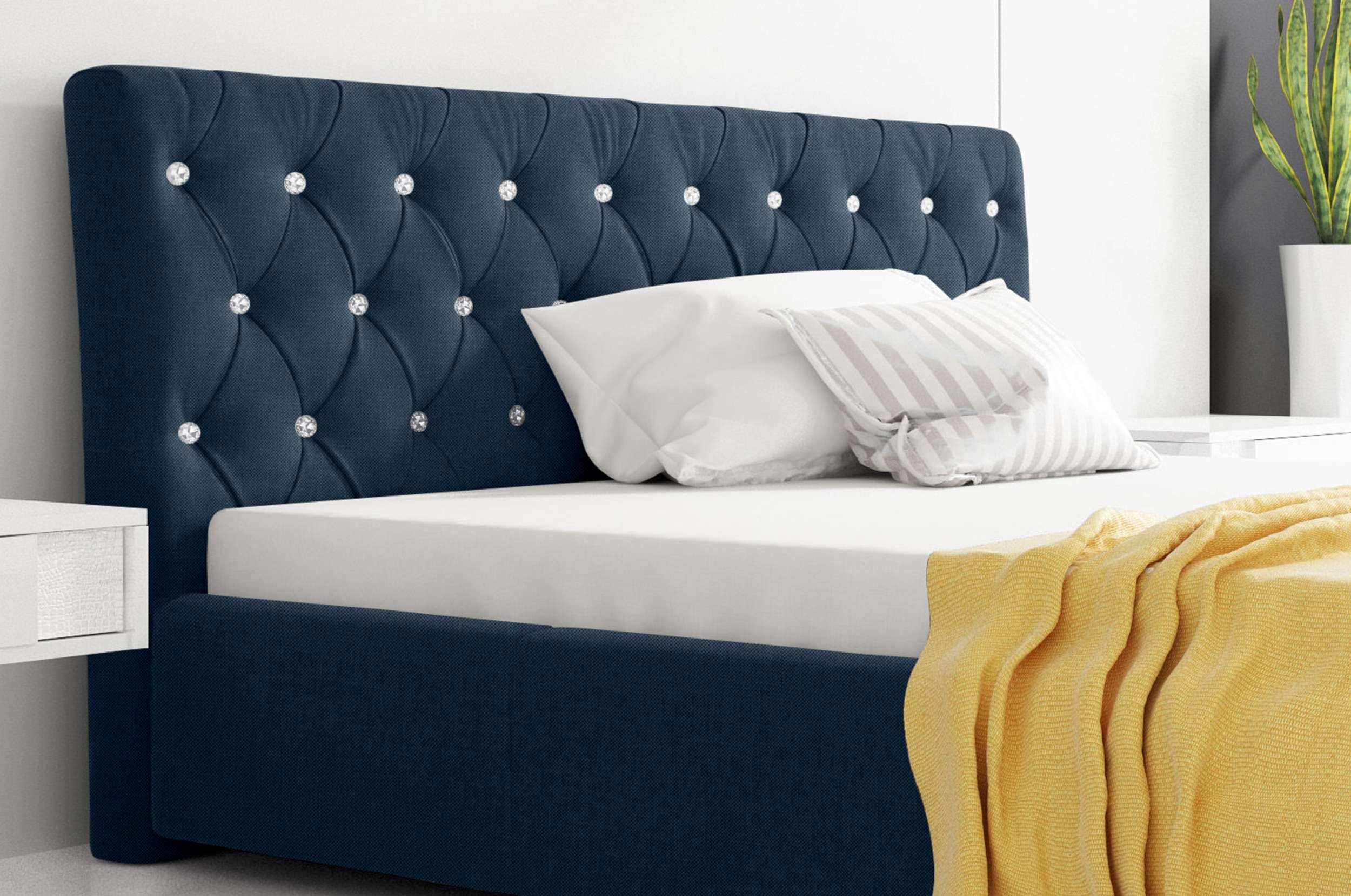 99rooms Polsterbett Kevin (Schlafzimmerbett, Bett), 120/140/160/180/200x200 günstig online kaufen