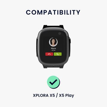 kwmobile Uhrenarmband 2x Band für XPLORA X5 / X5 Play, Silikon Fitnesstracker Ersatz Sportarmband - Größe S