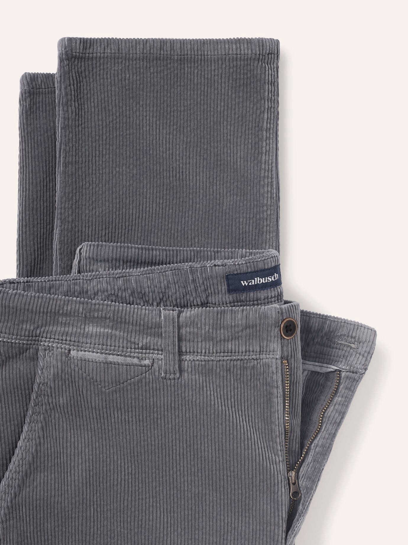 Walbusch Cordhose Herren Cordhose aus weicher Baumwolle Modern fit, modern, Kurzgröße – Bild 4 von 4