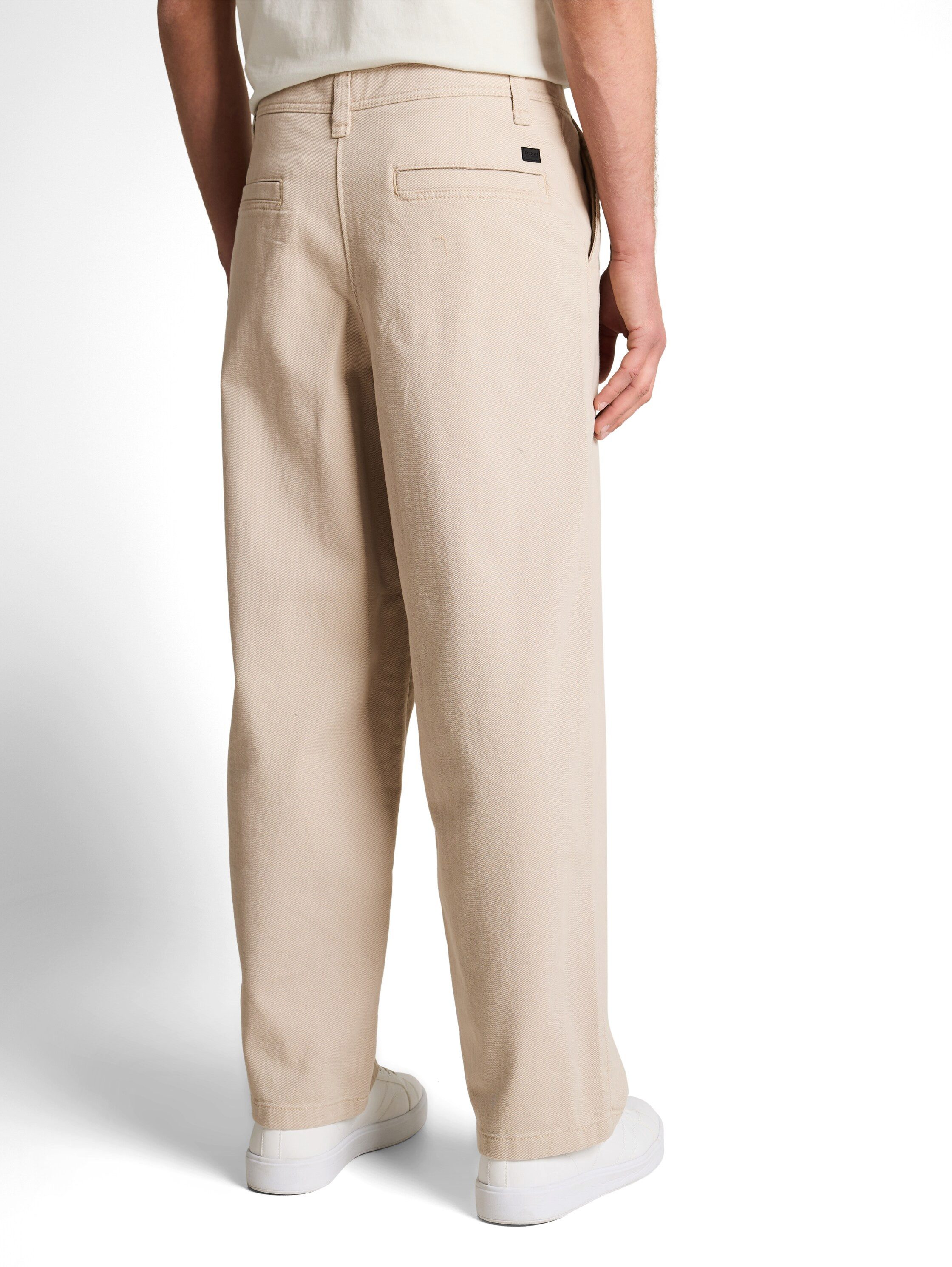 TOM TAILOR Denim Chinohose aus Baumwolle und im Loose Fit