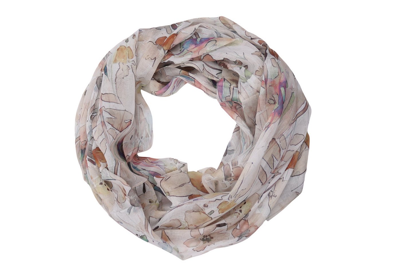 MIRROSI Loop Damen Schal mit Tollem Muster Weich aus 100% Viskose, Schlauchschal, (ca.160x48cm, zweimal um den Hals wickelbar), Damen Halstuch Stola ideal für Frühling,Sommer, Herbst