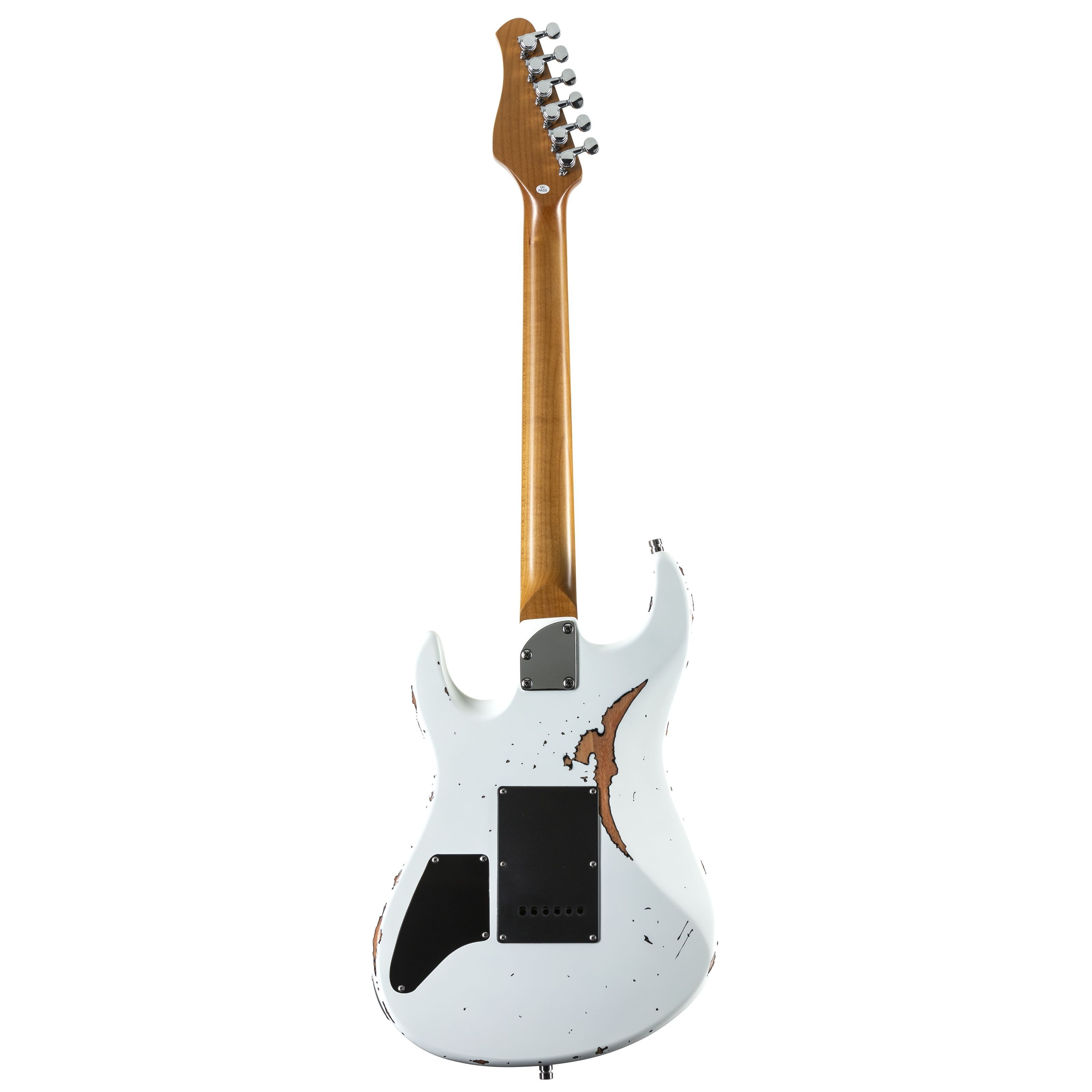 FAME E-Gitarre, E-Gitarren, ST-Modelle, Custom ST MN Worn Milk over Sunburst - E-Gitarre