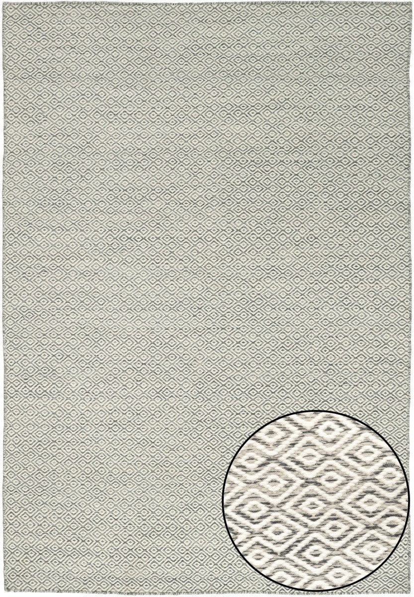 Carpet Avenue Teppich Kelim Lyza - Grau 230x160, Rechteck, Höhe: 4 mm