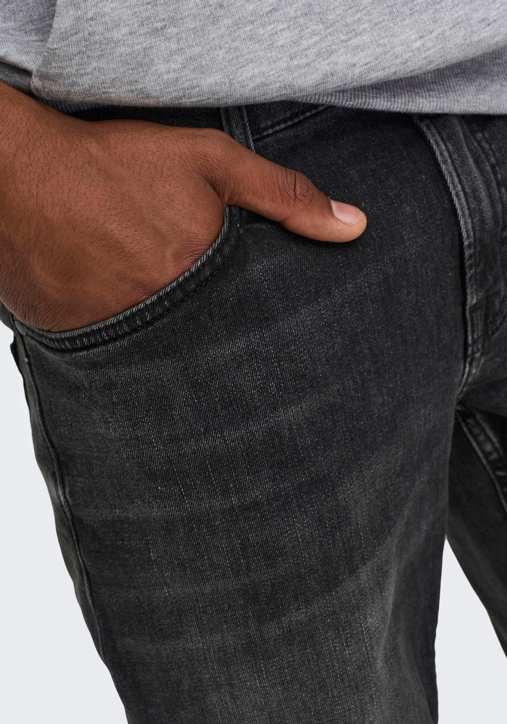 grey Regular-fit-Jeans ONLY denim SONS WEFT &