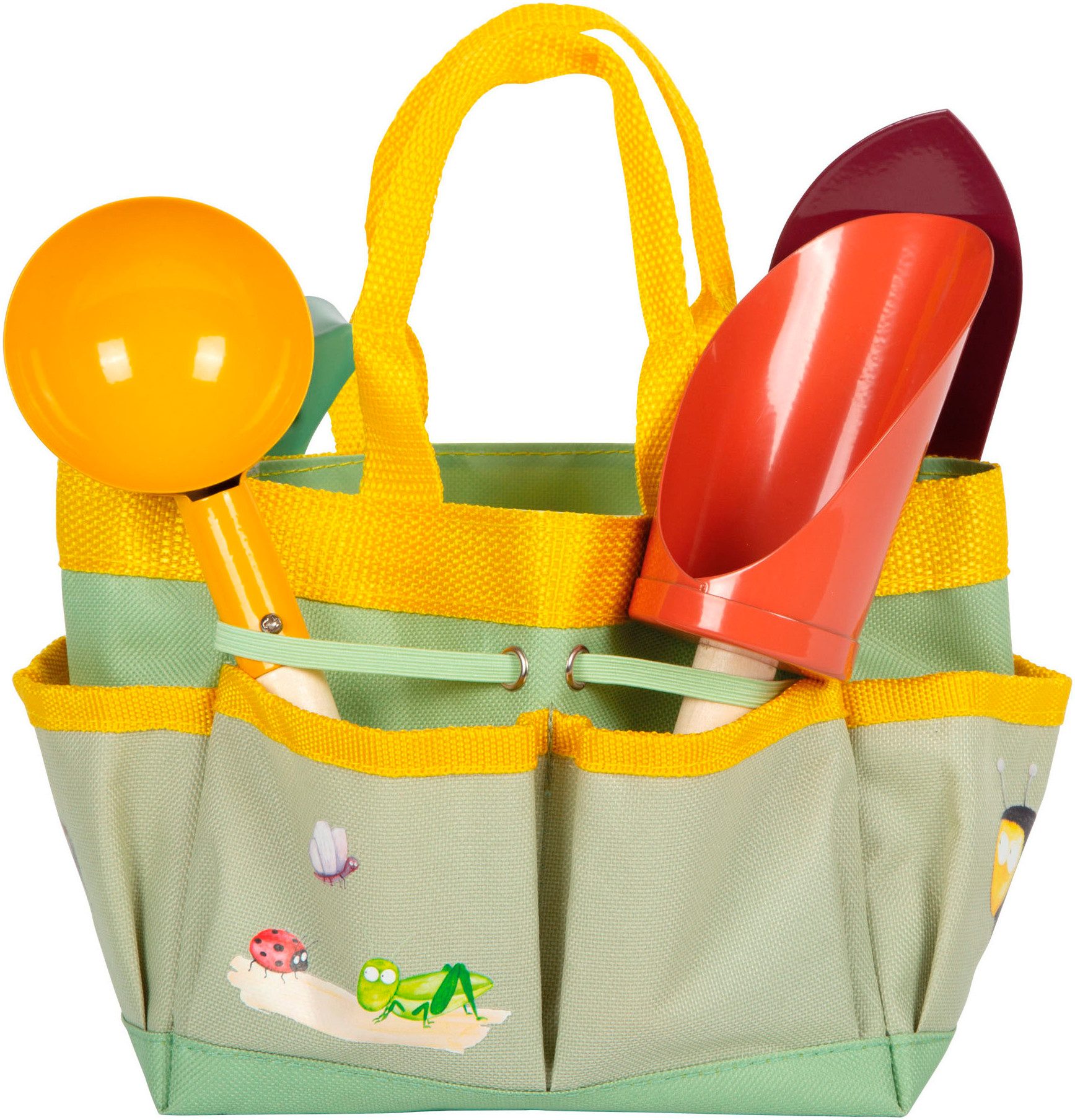 Small Foot Kinder-Gartenset Gartentasche + Werkzeug, Tiny Garden, (Set, 6-tlg)