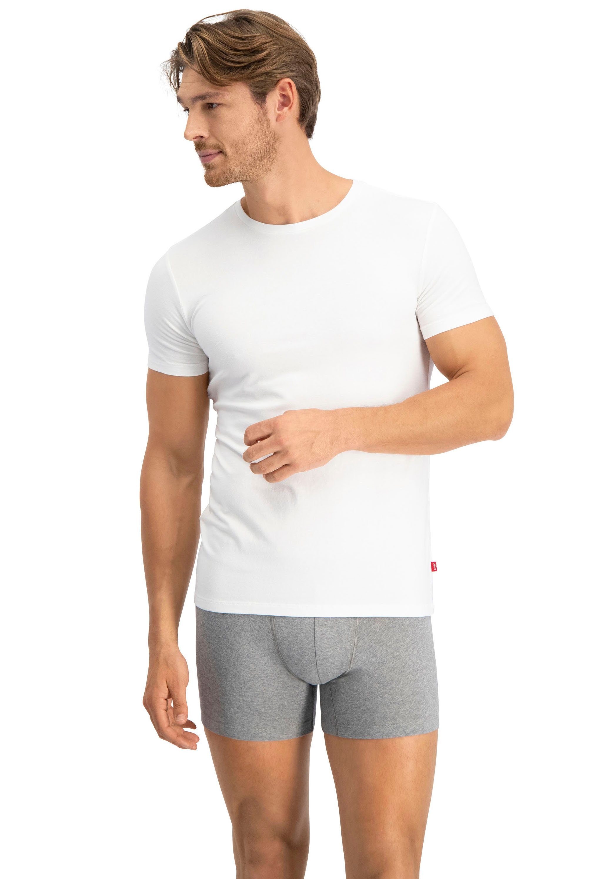 Levi's® T-Shirt (2er-Pack) V-Ausschnitt, Kurzarm, Cotton-Mix, günstig online kaufen
