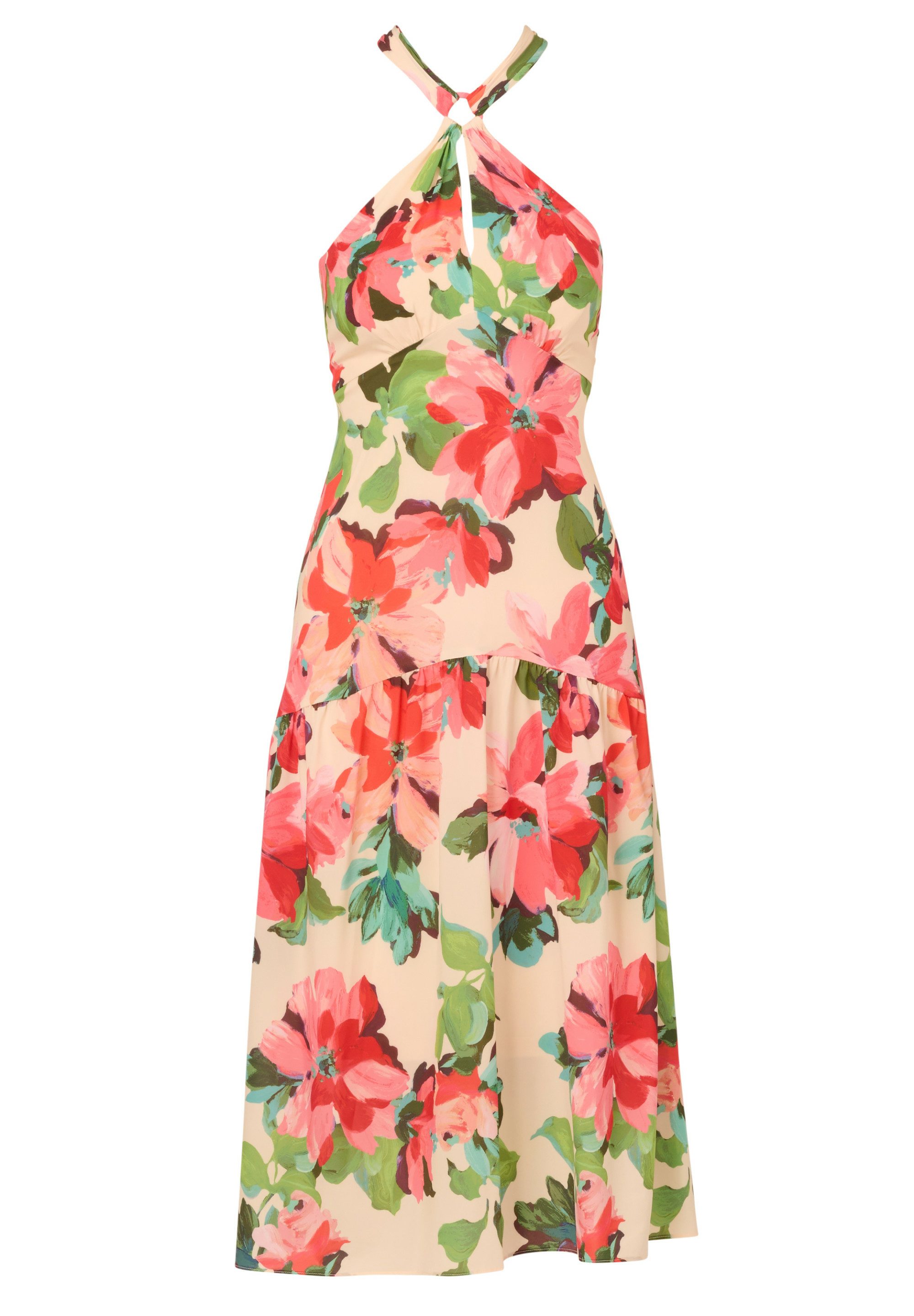 Adrianna Papell Midikleid Halter Flounce Midi günstig online kaufen