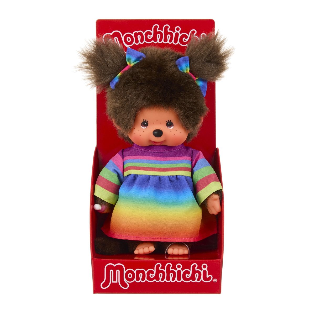 Sekiguchi Plüschfigur Monchhichi Plüschfigur Rainbow Dress Girl 20cm günstig online kaufen
