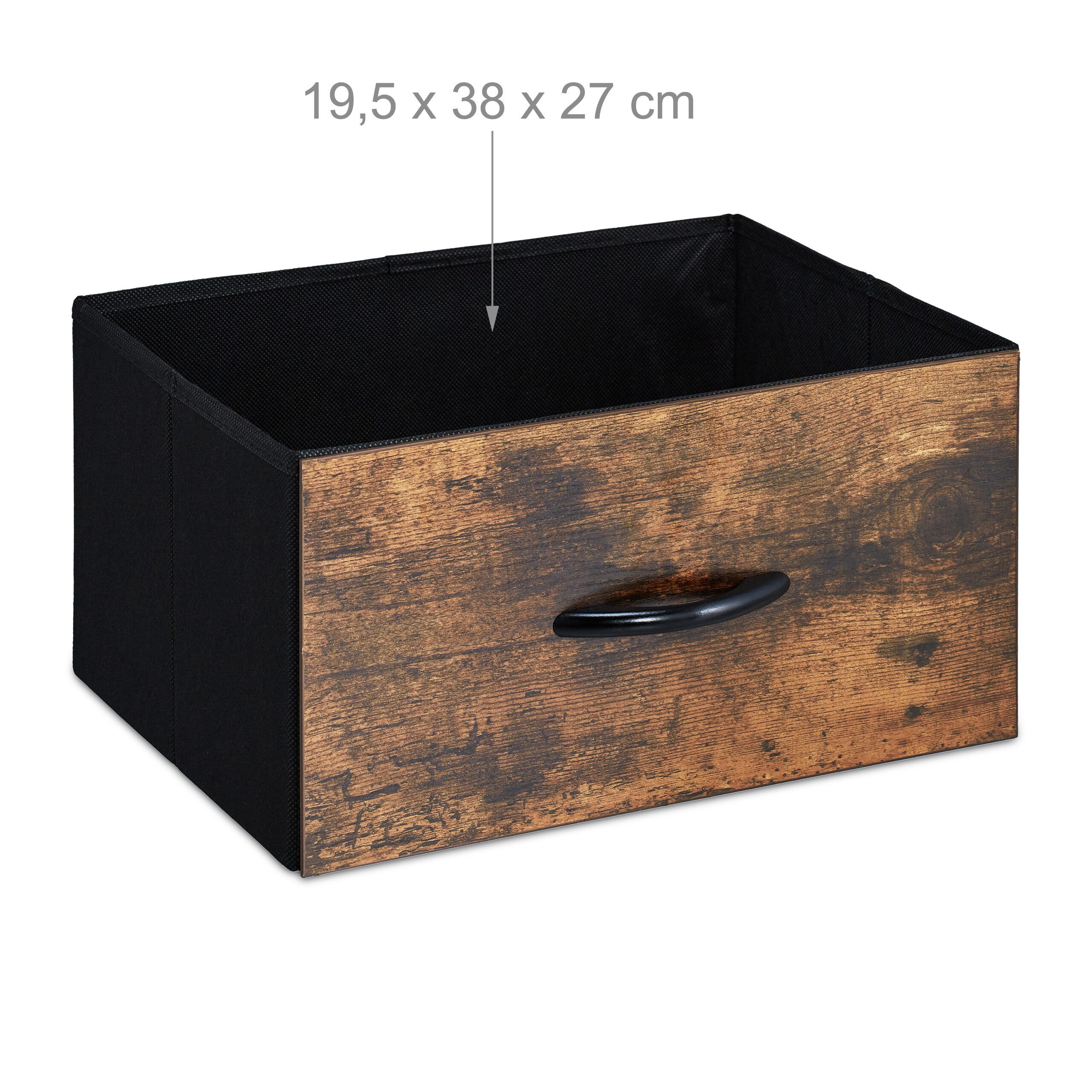 relaxdays Kommode mit Schubladen & offenen Fäch