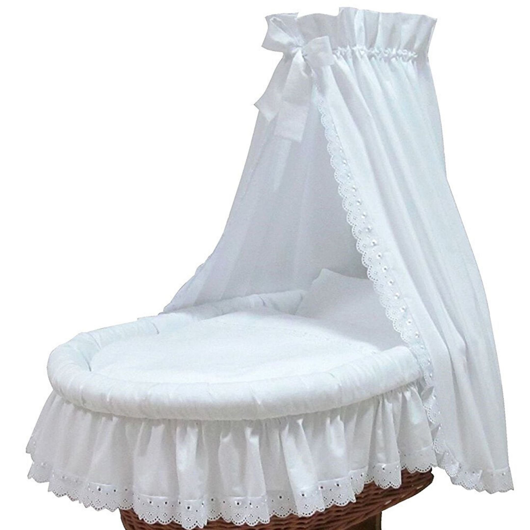 für - EU, Babymajawelt, 7124 Allergikergeeignet für Ersatz Bett-Set, Steppbett ver. Bett 70x80cm Baldachin, Made Set Set Set, Spannbetttuch; Stubenwagen, cm, Nestchen, Modelle Romantic + in Stoff Stubenwagen 35x40 Bettwäsche Ausstattung Stubenwagen