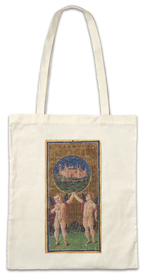 Beuteltasche Tarot Arcanum World Stofftasche Karte Karten Card Voddoo Die Welt