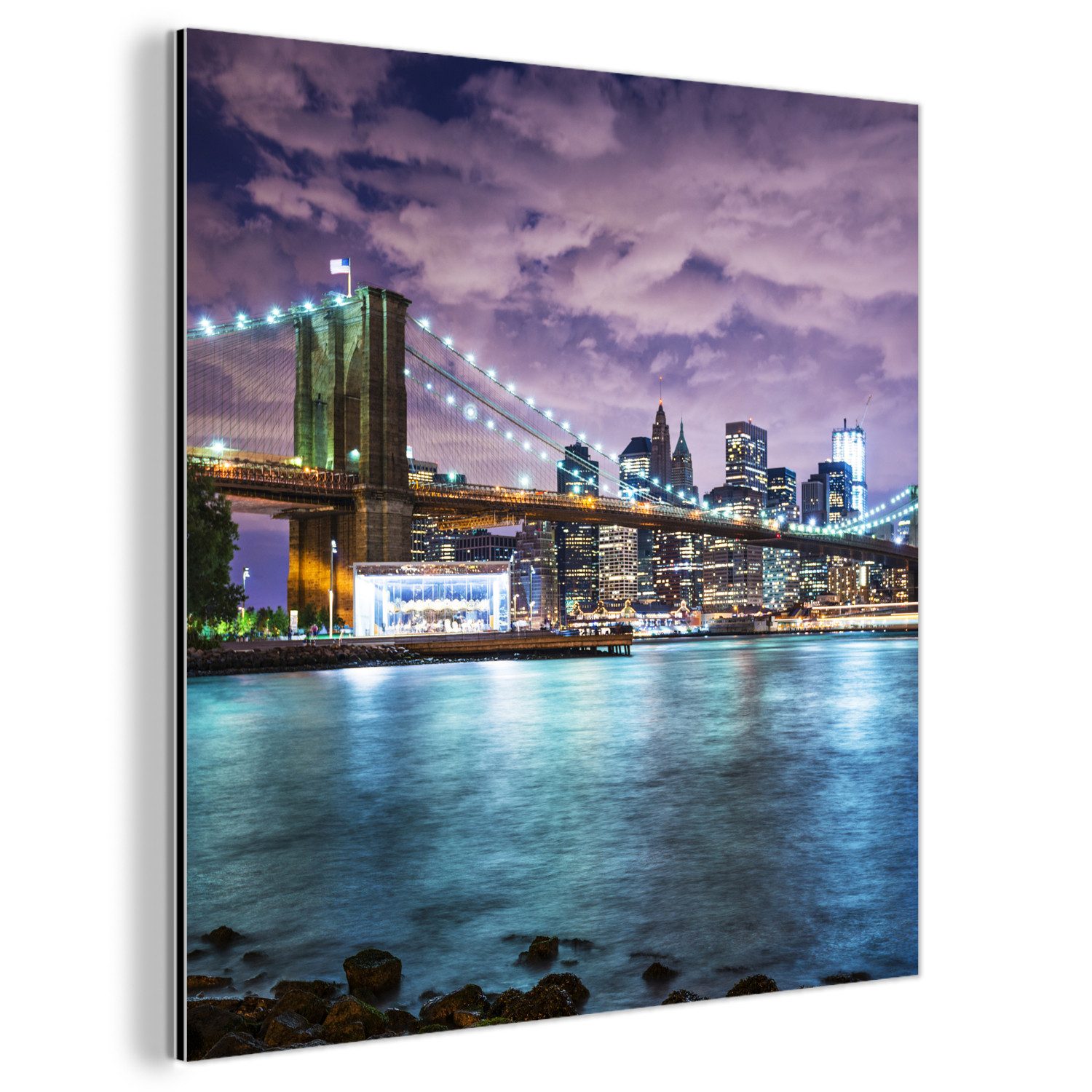 MuchoWow Metallbild New York - Skyline günstig online kaufen