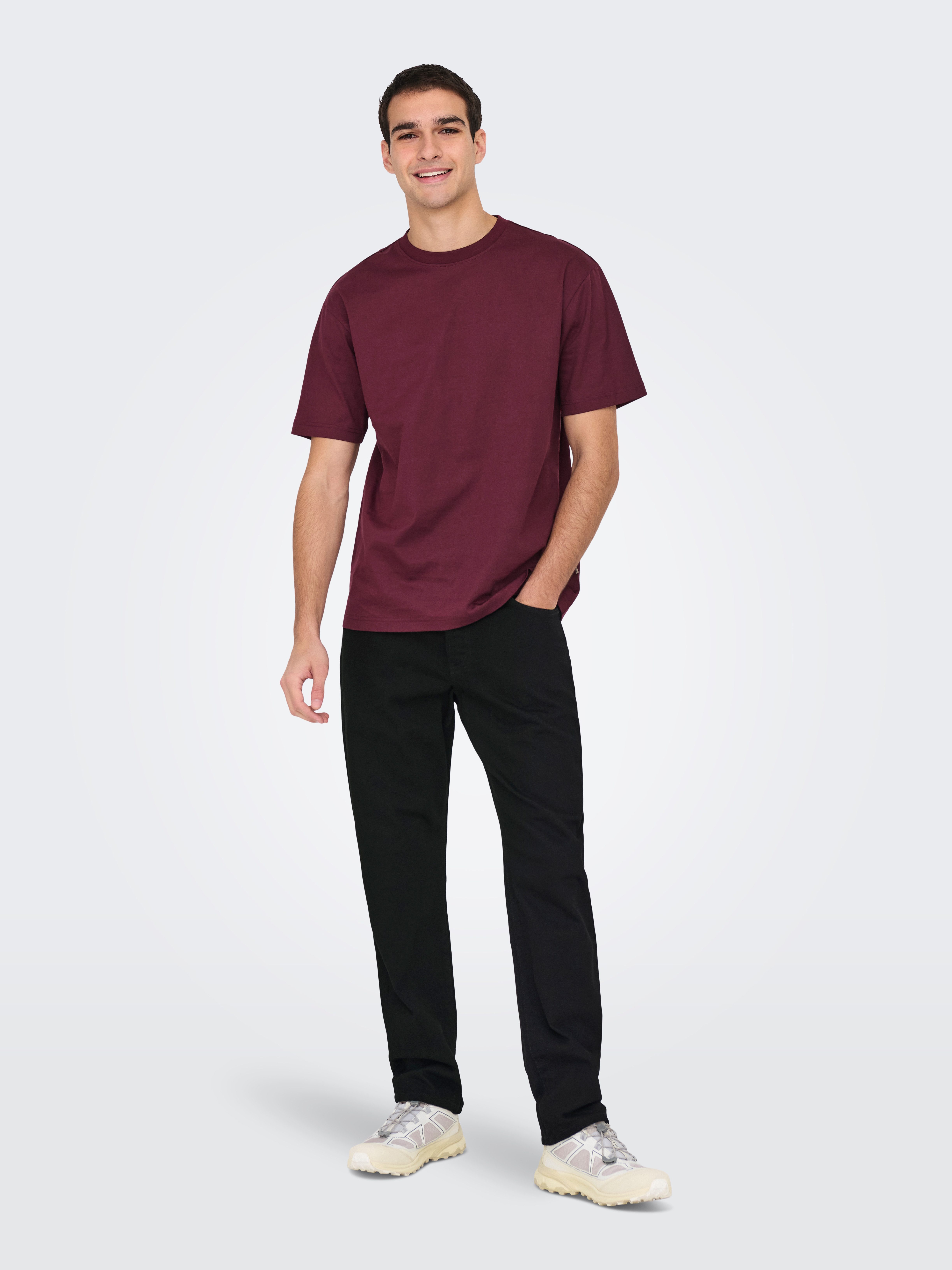 ONLY & SONS Regular-fit-Jeans ONSEDGE STRAIGHT BROMO 0017 DOT DNM NOOS