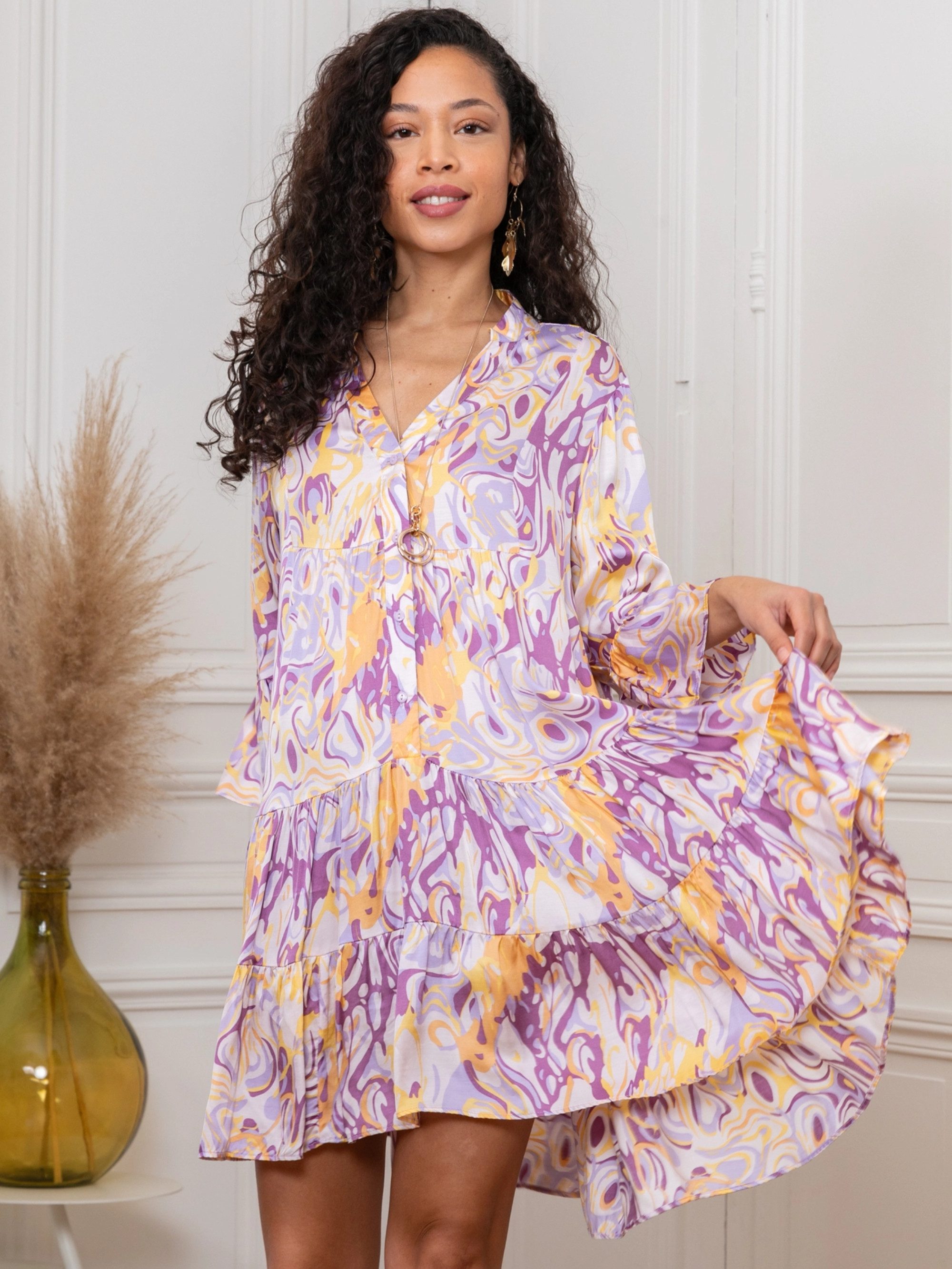 ANNIS Fashion & Accessoires Tunikakleid "VIRGINIE" günstig online kaufen