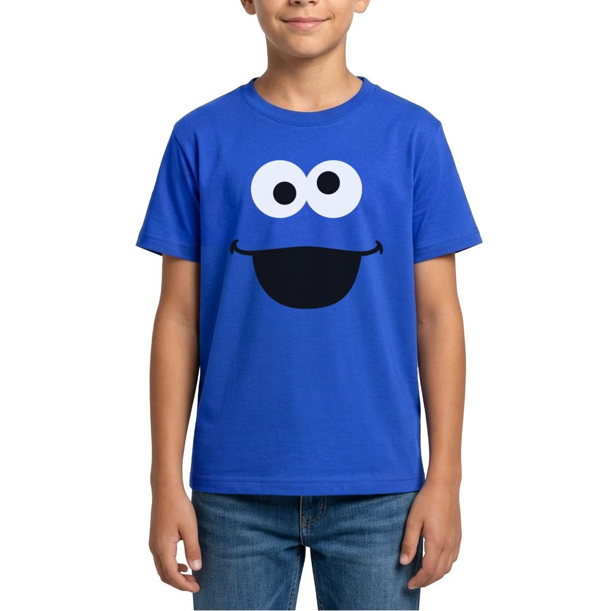 T-Shirt Sesamstraße Krümelmonster Karneval Teenager T-Shirt