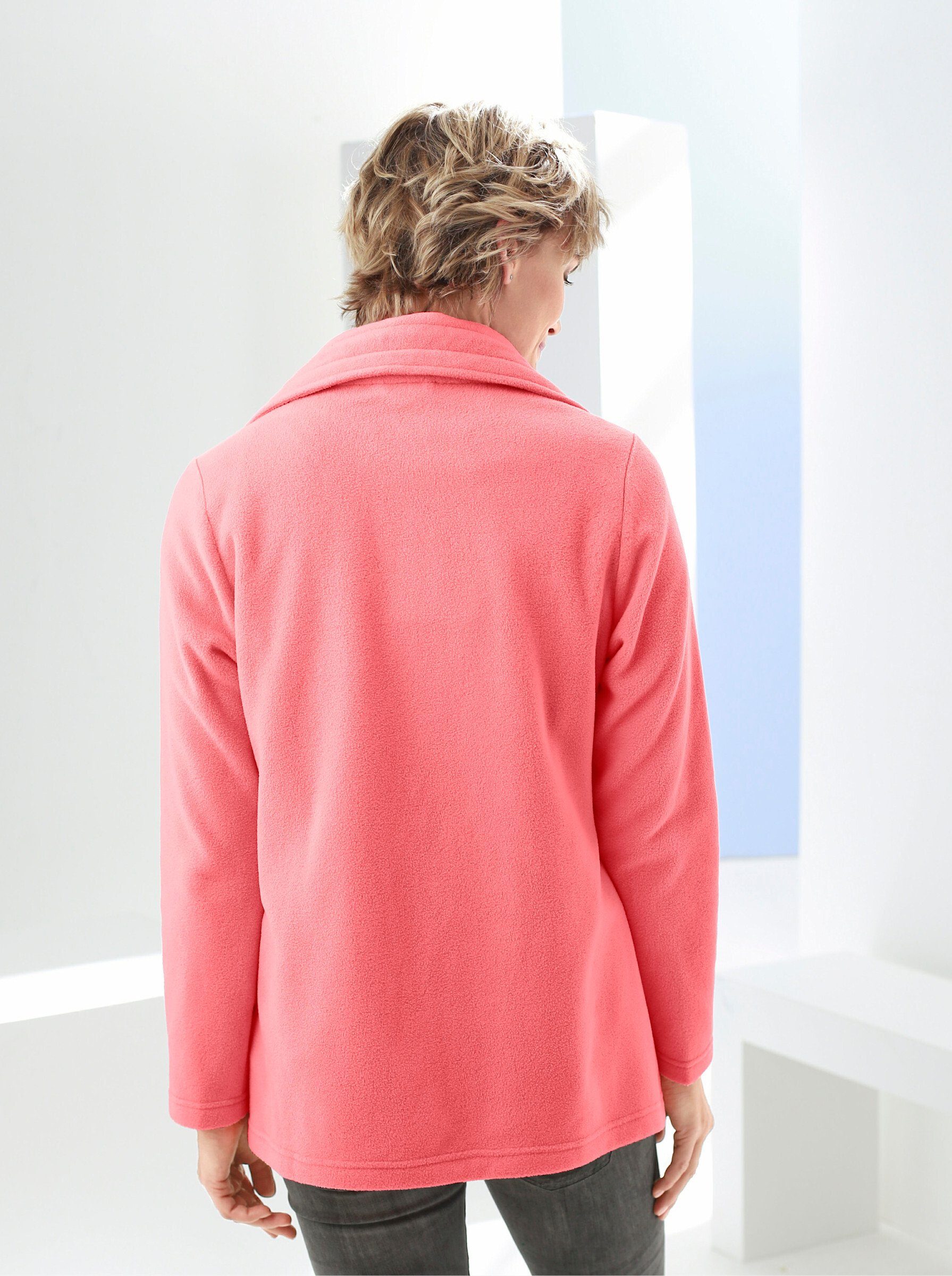 Sieh an! Fleecejacke Fleece-Jacke Langarm