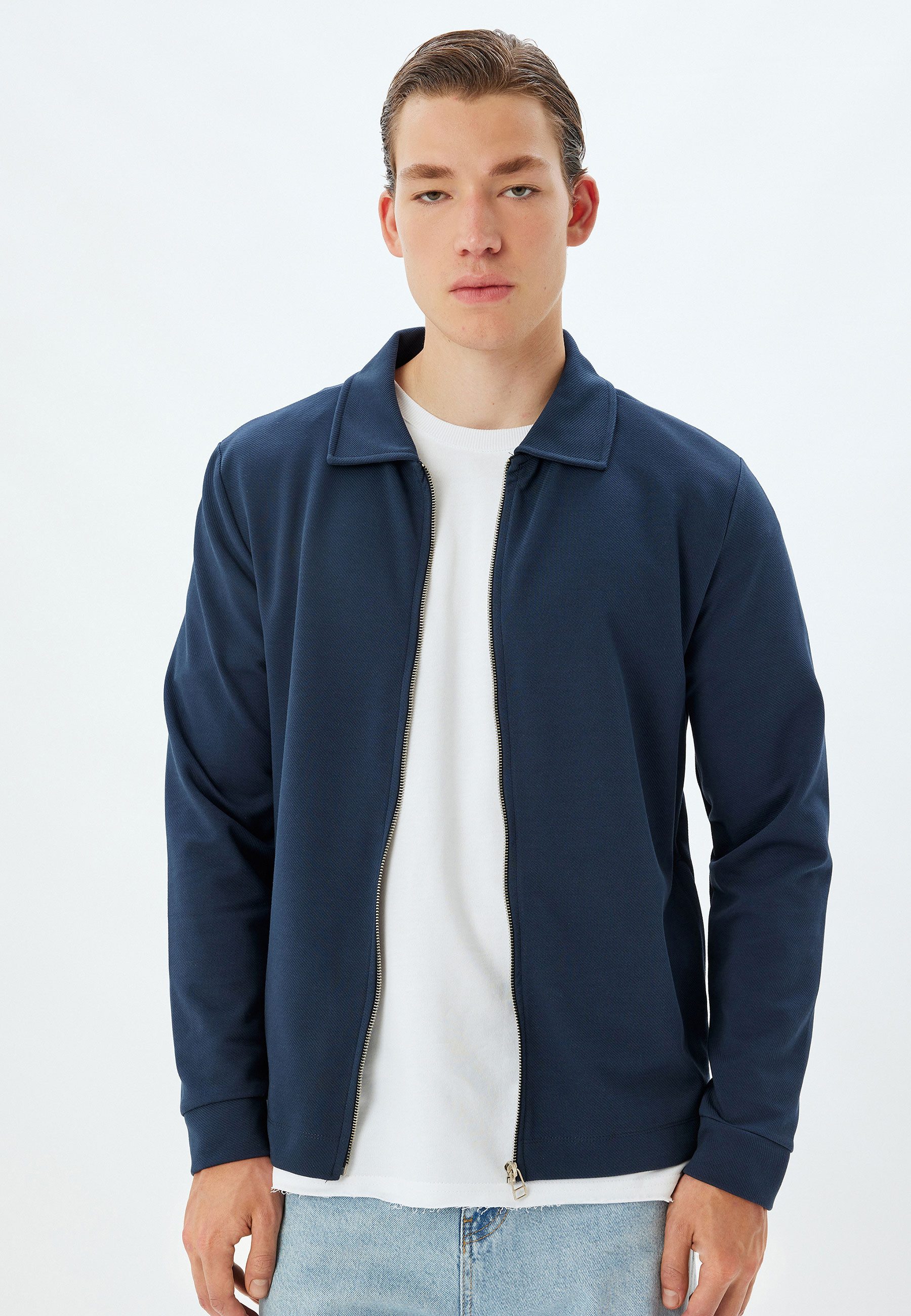 Koton Hemdjacke Regular Mit Reißverschlussdetail Hemdjacke
