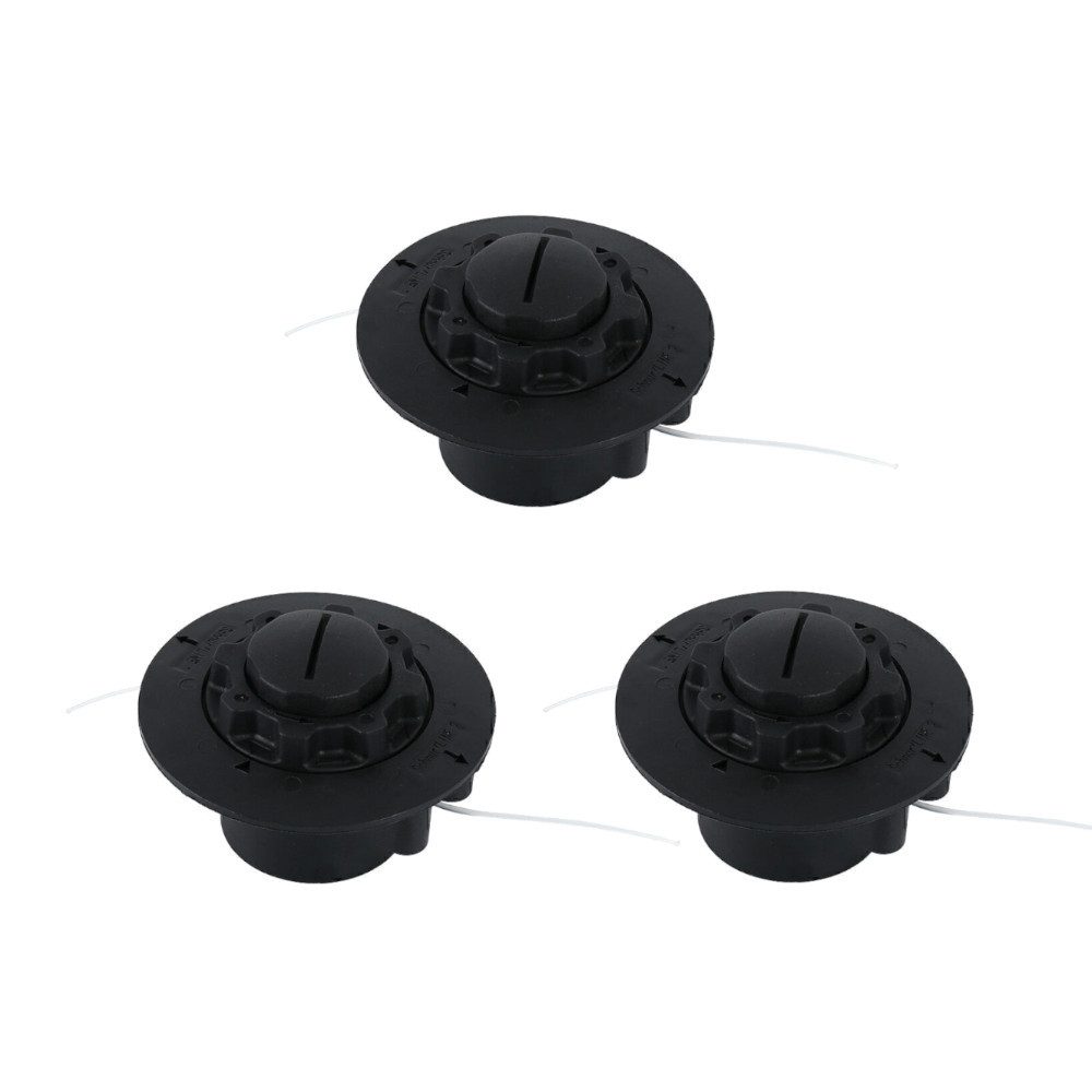 Trade-Shop Rasentrimmer-Ersatzspule Mähkopf 3x passend für Stihl FSE71 FSE81 FSA65 ersetzt AutoCut C5-2, (3-St), Nylon Doppelfaden / M8 x 1,25mm Linksgewinde / Ersatz für Motorsense