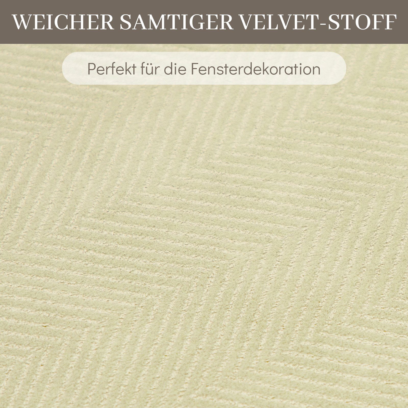 Gardine Vorhang 2St.Thermovorhänge, BXH: Jacquard Verdickung,Thermischisoliert, BTTO, Weiß Blickdicht Elfenbein Samt,Multifunktionsband Farben 132X213,132X244,132X274cm,3