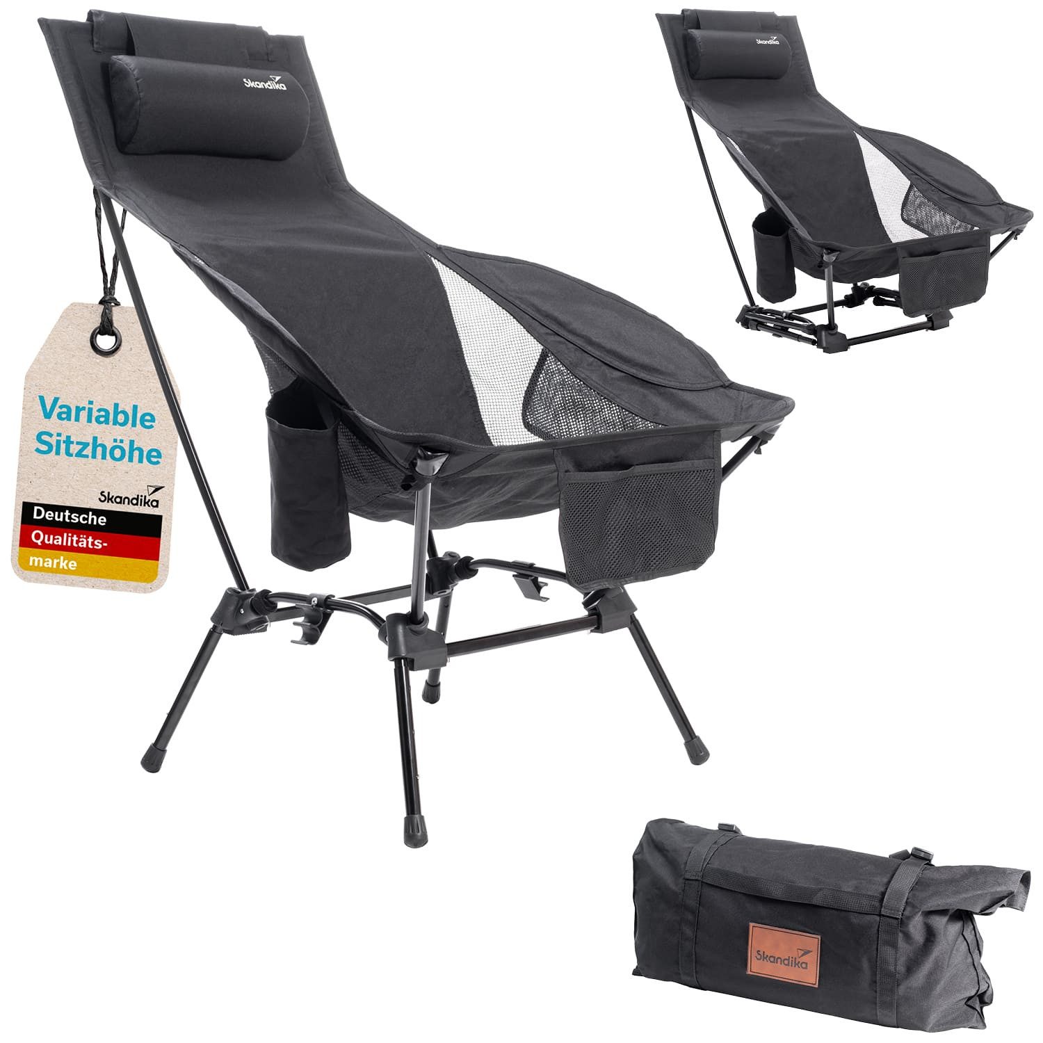 Skandika Campingstuhl Compact Flex, Gestell mit Bungee-Stecksystem, Anti-Ru günstig online kaufen