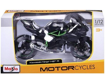 Maisto® Modellmotorrad Modellmotorrad - Kawasaki Ninja H2R (schwarz, Maßstab 1:12), Maßstab 1:12, detailliertes Modell