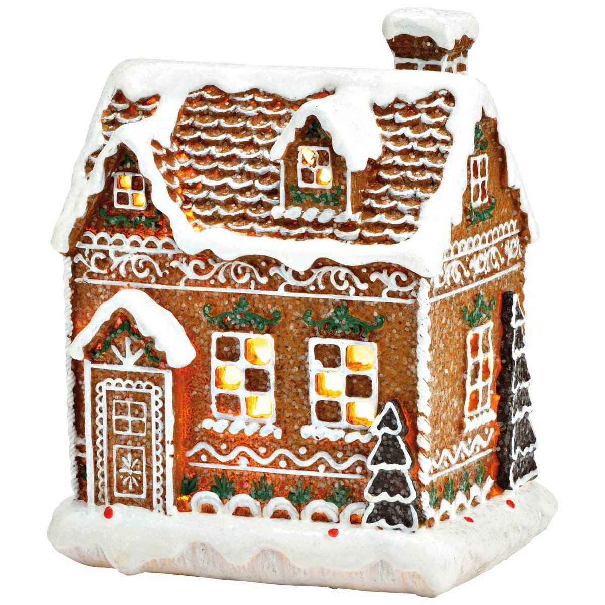 matches21 HOME & HOBBY Dekofigur LED Lebkuchen Lichthaus 16 cm als beleucht günstig online kaufen
