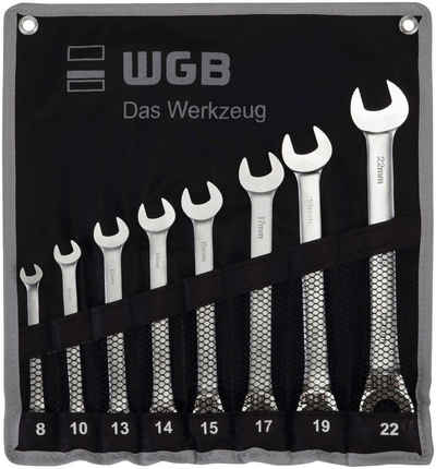 WGB Das Werkzeug Maulschlüssel »235 RT Ringmaulschlüssel« (Set, 8 St), mit Ratsche, Stahl