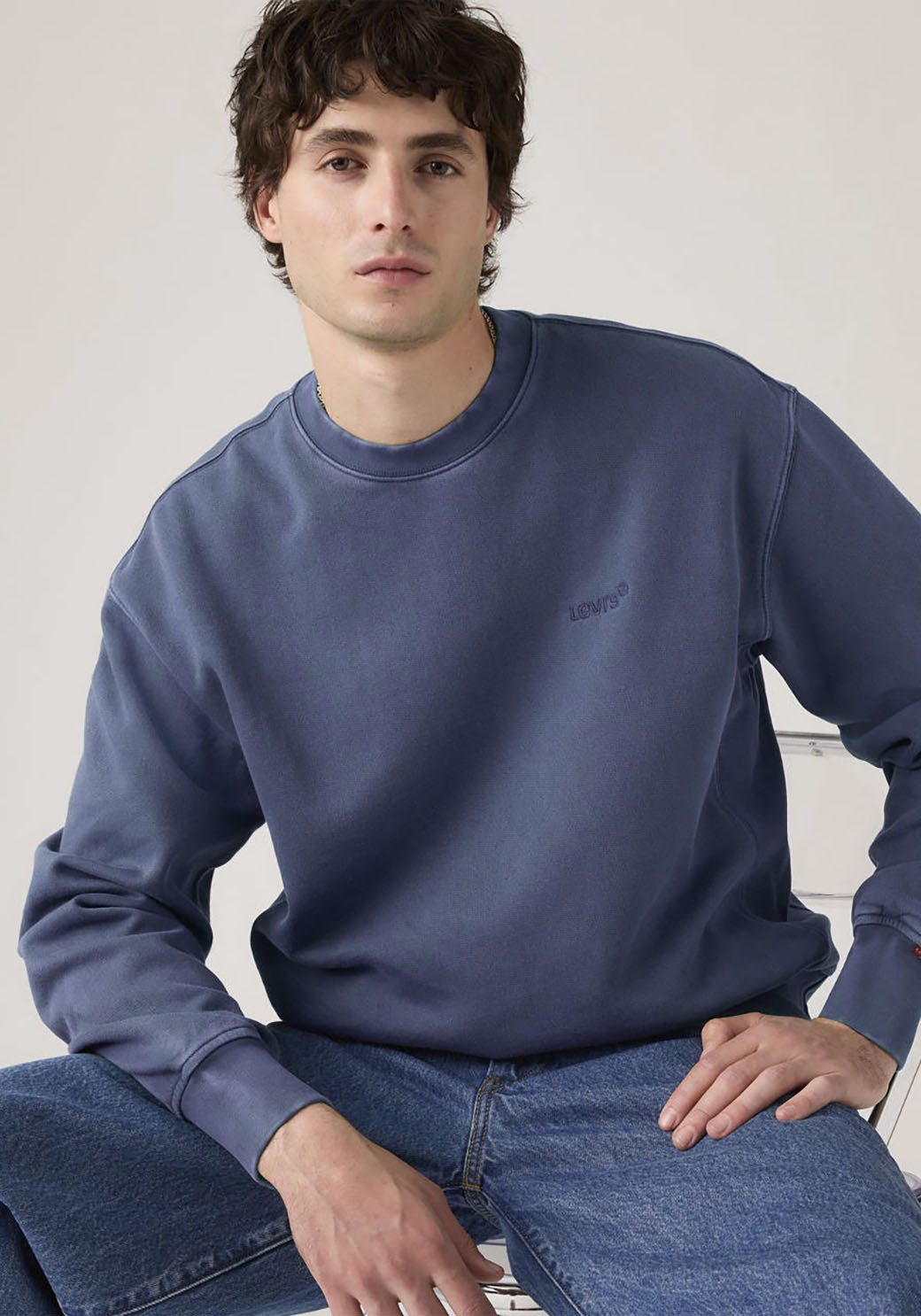 Levi's® Sweatshirt AUTHENTIC CREW mit Logostickerei