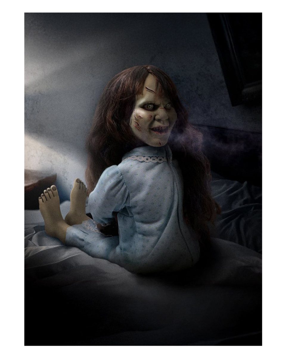 Horror-Shop Actionfigur The Exorcist Regan MDS Plüsch Puppe als Merch 46cm