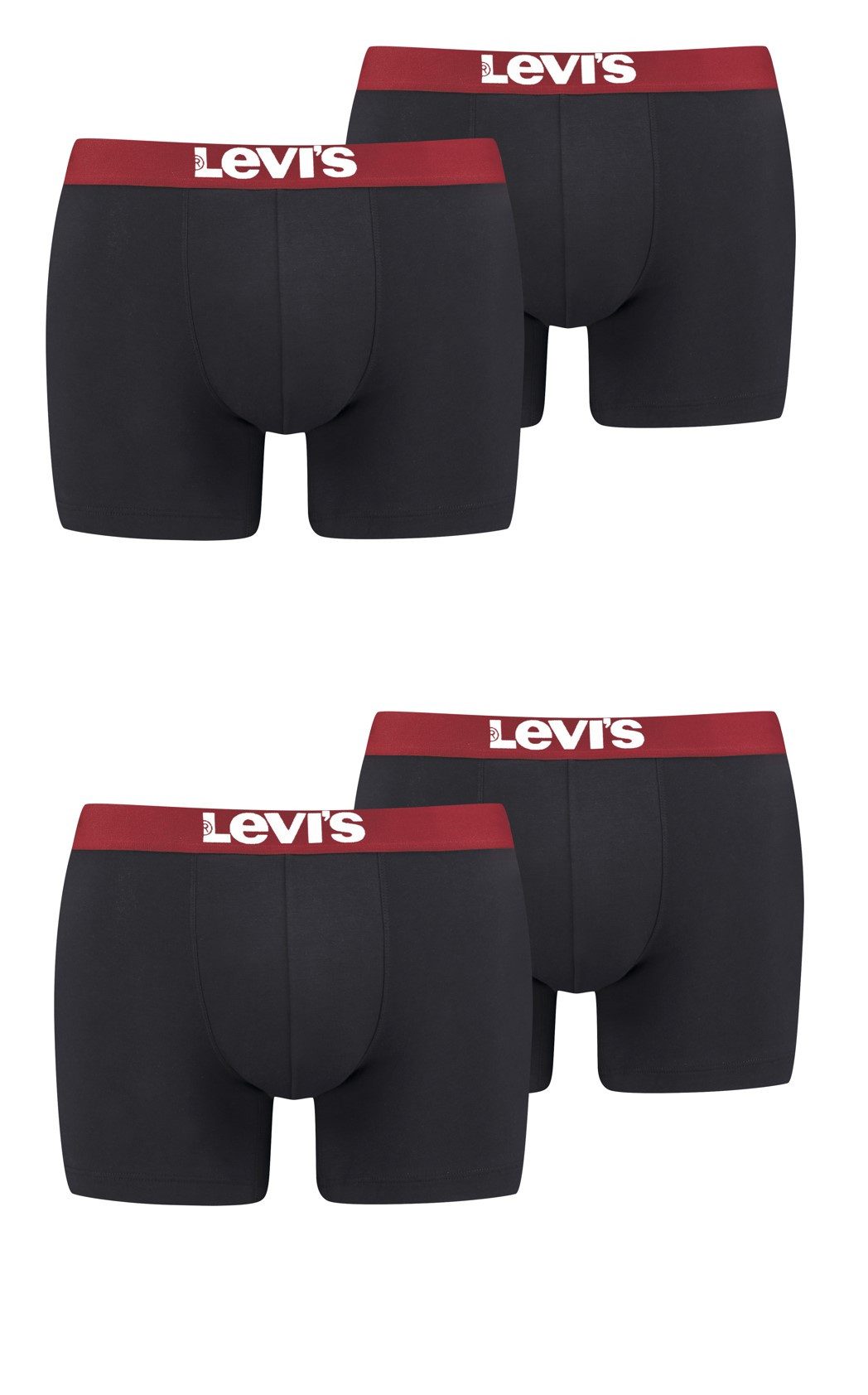 Levis Boxershorts, (Packung, 4er-Pack), mit breitem Logobund günstig online kaufen
