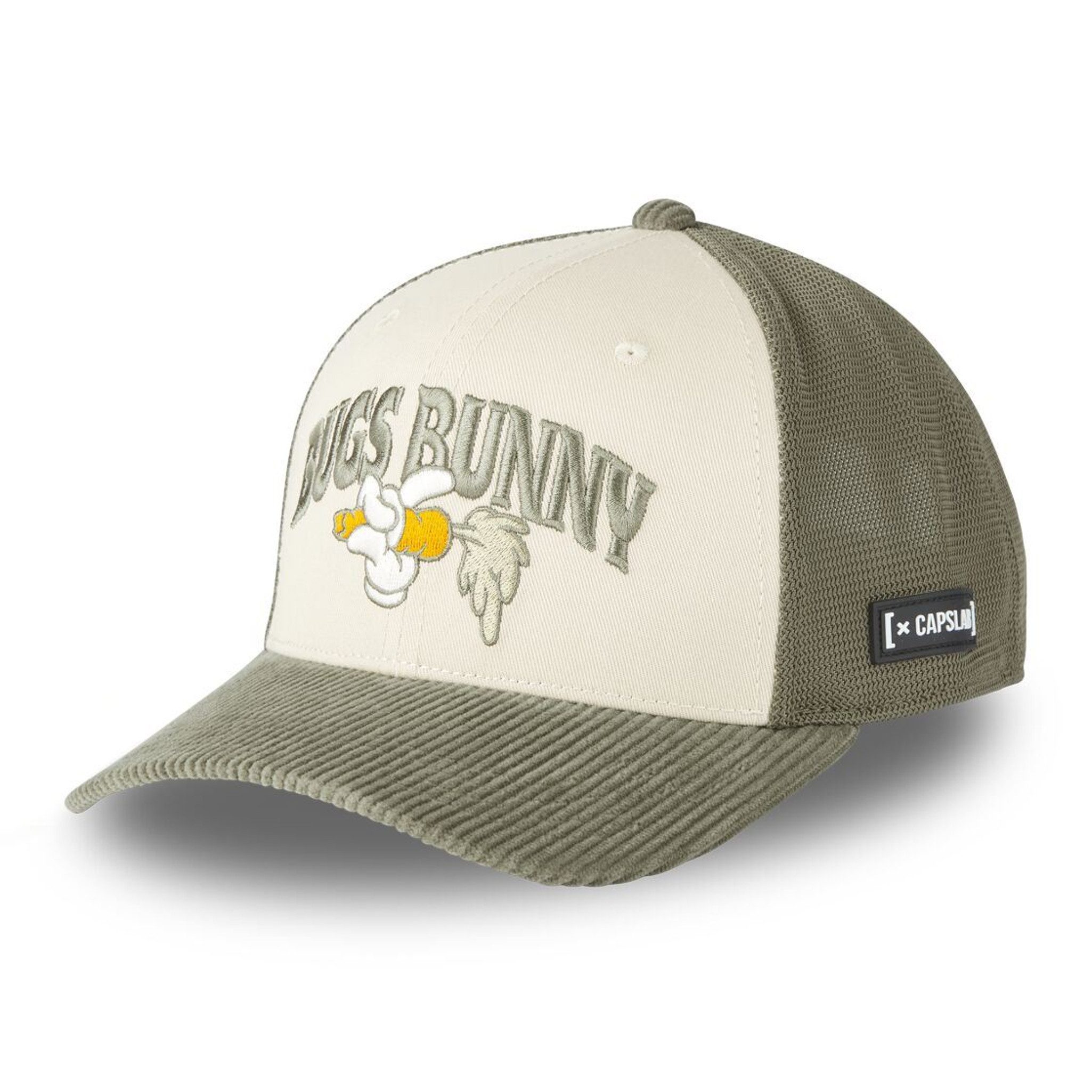 Capslab Trucker Cap CAPSLAB  Semi Curved Premium Trucker Cap Bugs Bunny Hand (Basecap, Basecap, Meshcap, Trucker Kappe)