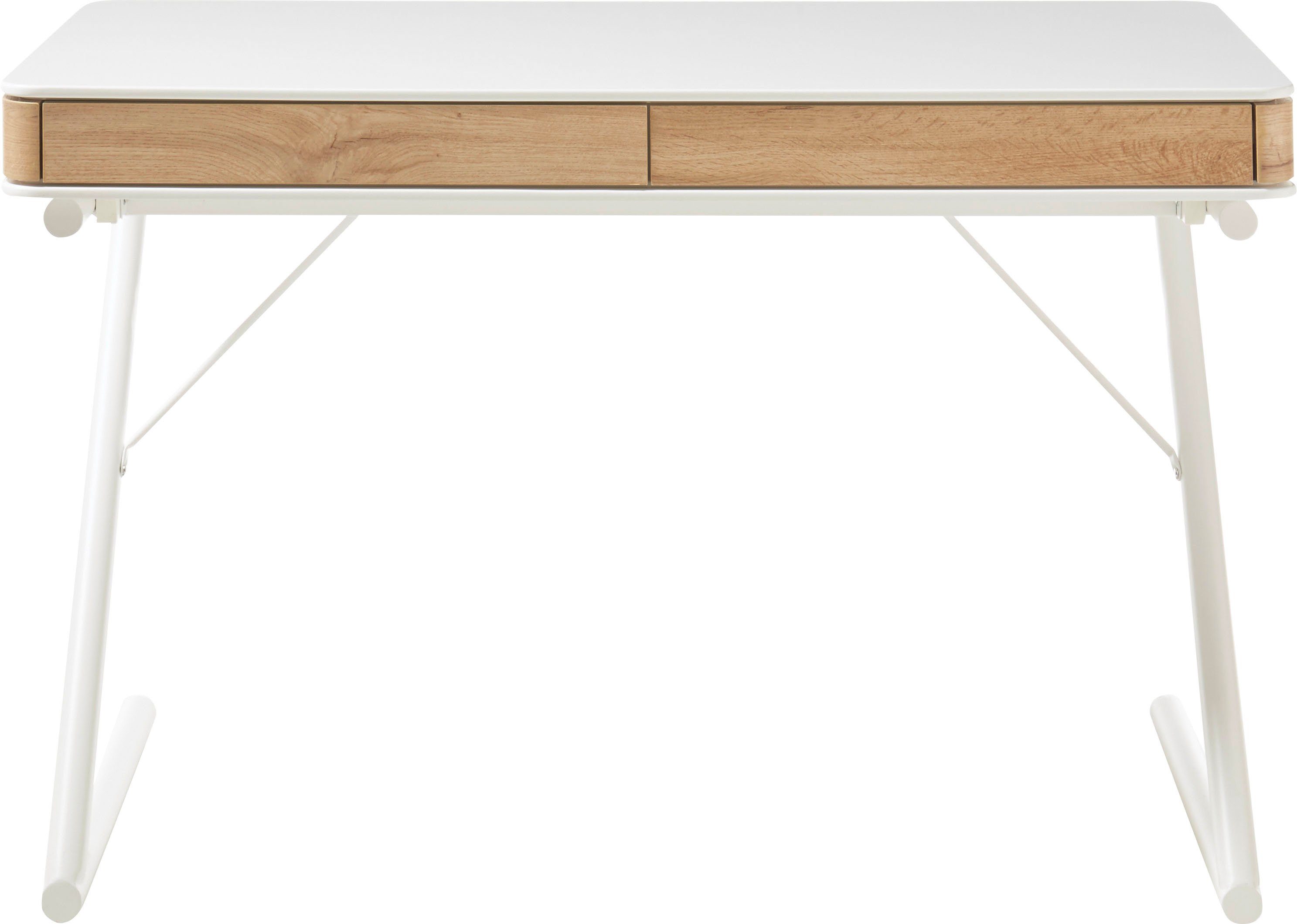 MCA furniture Schreibtisch Bukarest, weiß matt günstig online kaufen