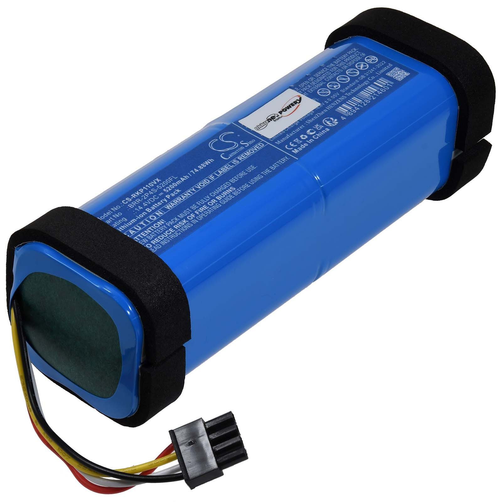 Powery Akku für Roborock Typ BRR-2P4S-5200FL Staubsauger-Akku 5200 mAh (14.4 V)