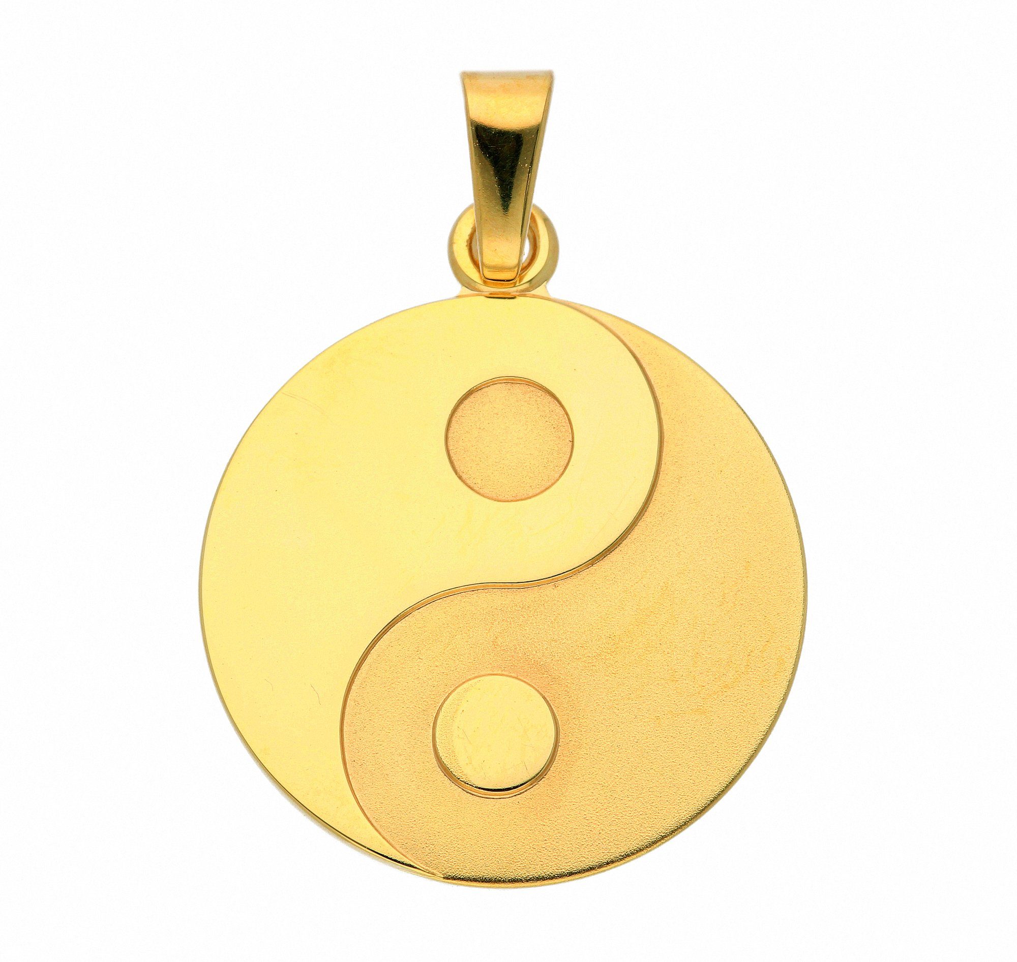 Adelia´s Kette mit Anhänger 333 Gold Anhänger Ying Yang, Schmuckset - Set  mit Halskette