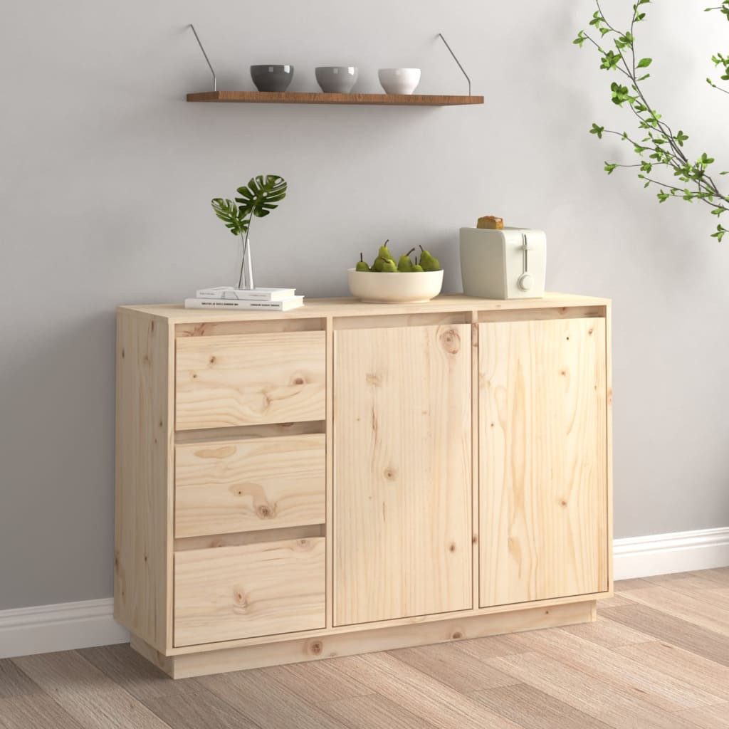 vidaXL Sideboard NA Sideboard 111x34x75 cm Massivholz Kiefer
