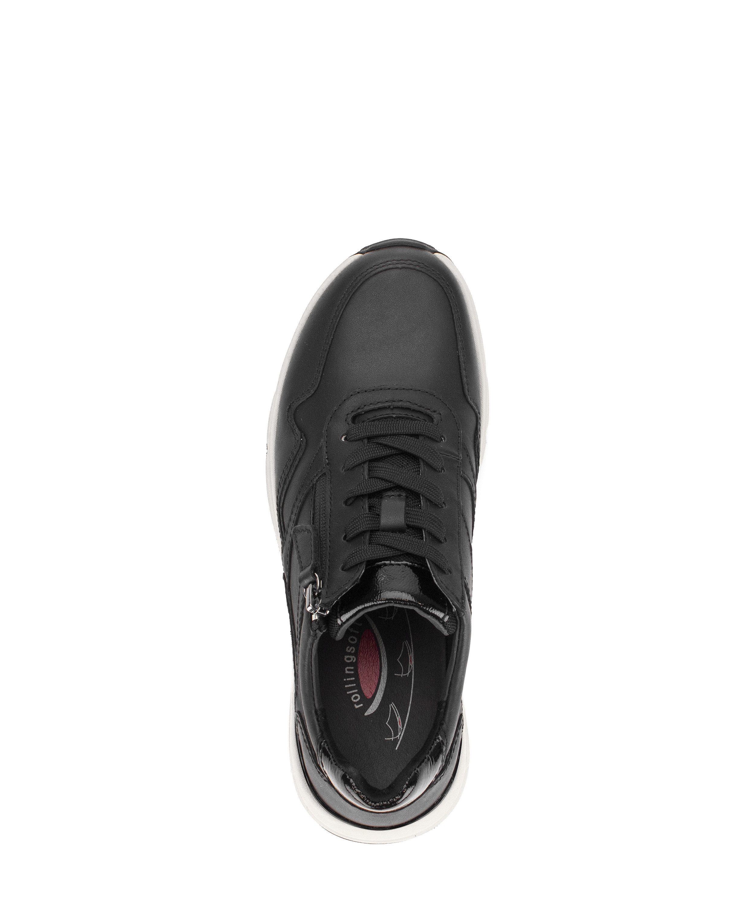 rollingsoft Keilsneaker Schnürschuh, Halbschuh, Freizeitschuh mit Außenreißverschluss