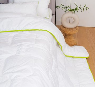 Sommerbettdecke, 135x200cm Baumwolle Bambus leichte Decke Duvet gesteppt Vegan, Dedstore-Baby, Füllung: 50% Polyester 50% Bambus, allergikerfreundlich