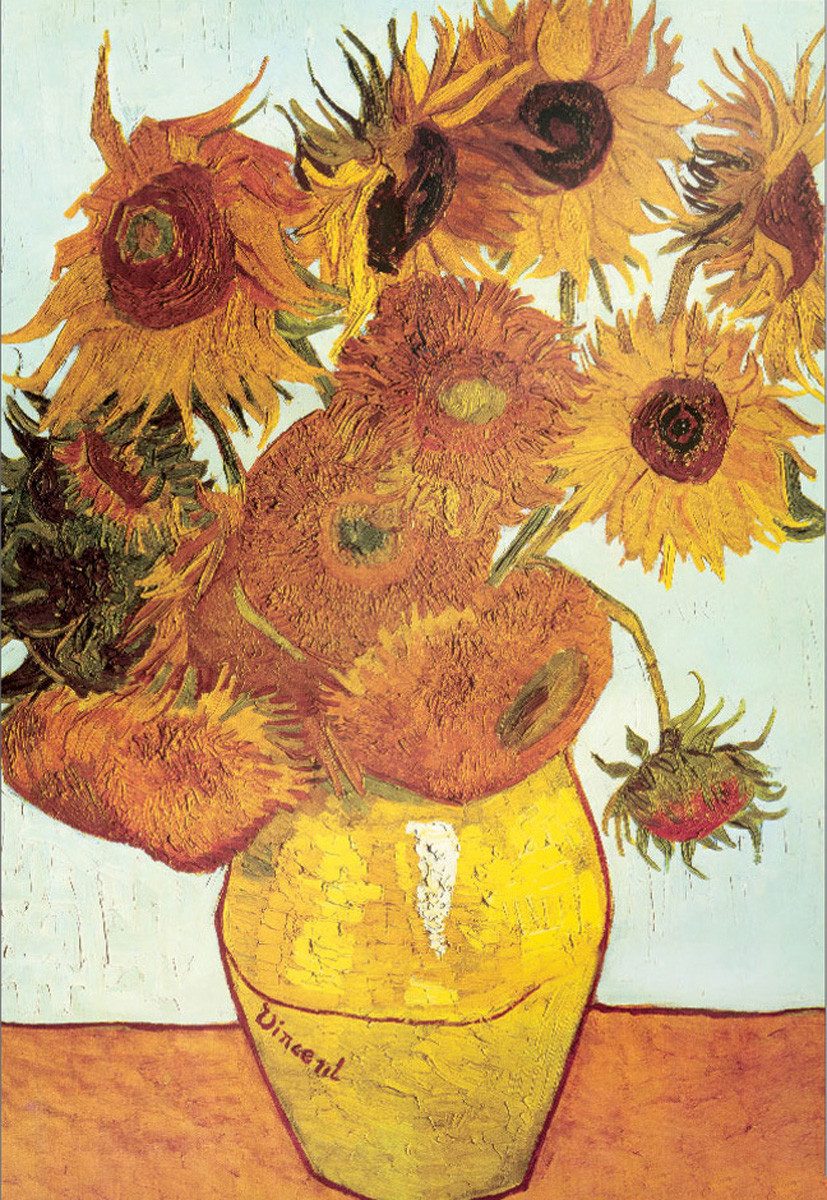 Puzzle 1000 Teile Puzzle - Puzzle - Vincent van Gogh Sonnenblumen, Puzzleteile