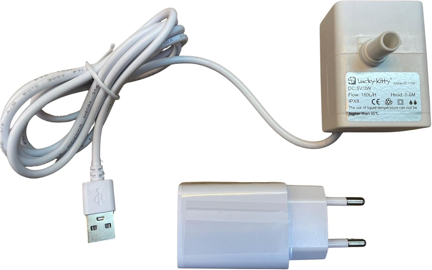 Lucky-Kitty Trinkbrunnen Original Ersatz-Mikro-Pumpe für Trinknapf geräusch günstig online kaufen