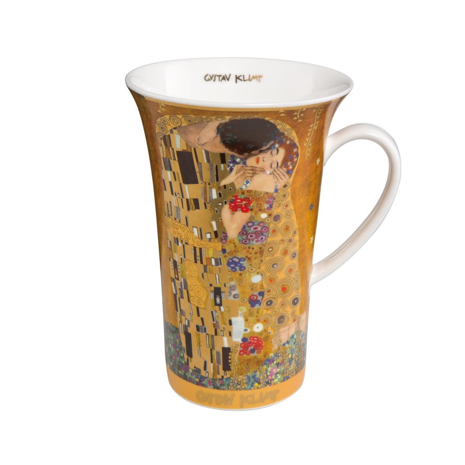 Goebel Tasse Gustav Klimt, Porzellan, Farbe: Gold, Motiv: Der Kuss
