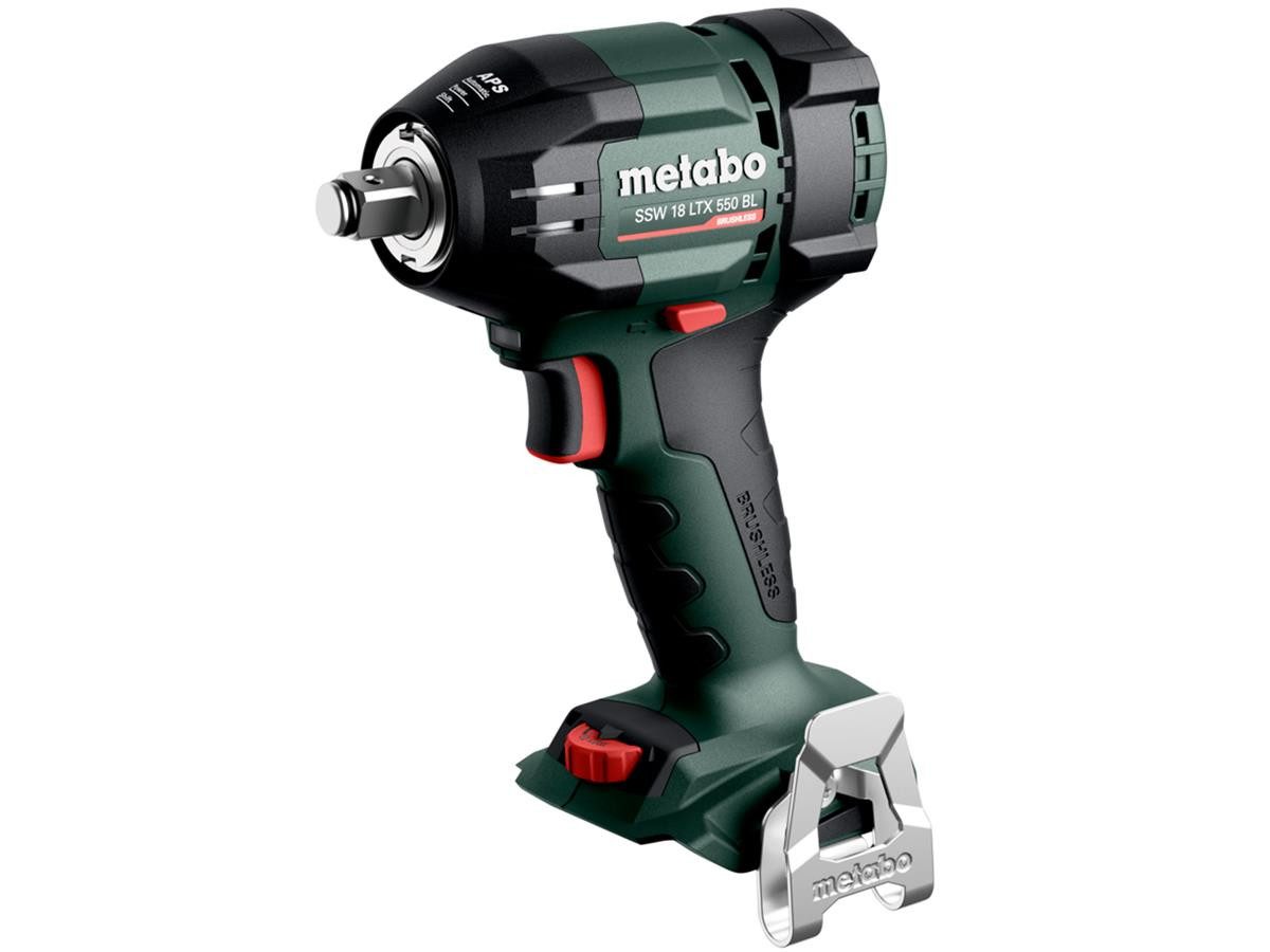 metabo Schlagschrauber Akku SSW 18 LTX 550 BL, 2800 U/min, 550 Nm, (Solo Version, 3-tlg), ohne Akku und ohne Ladegerät, inklusive metaBOX 145